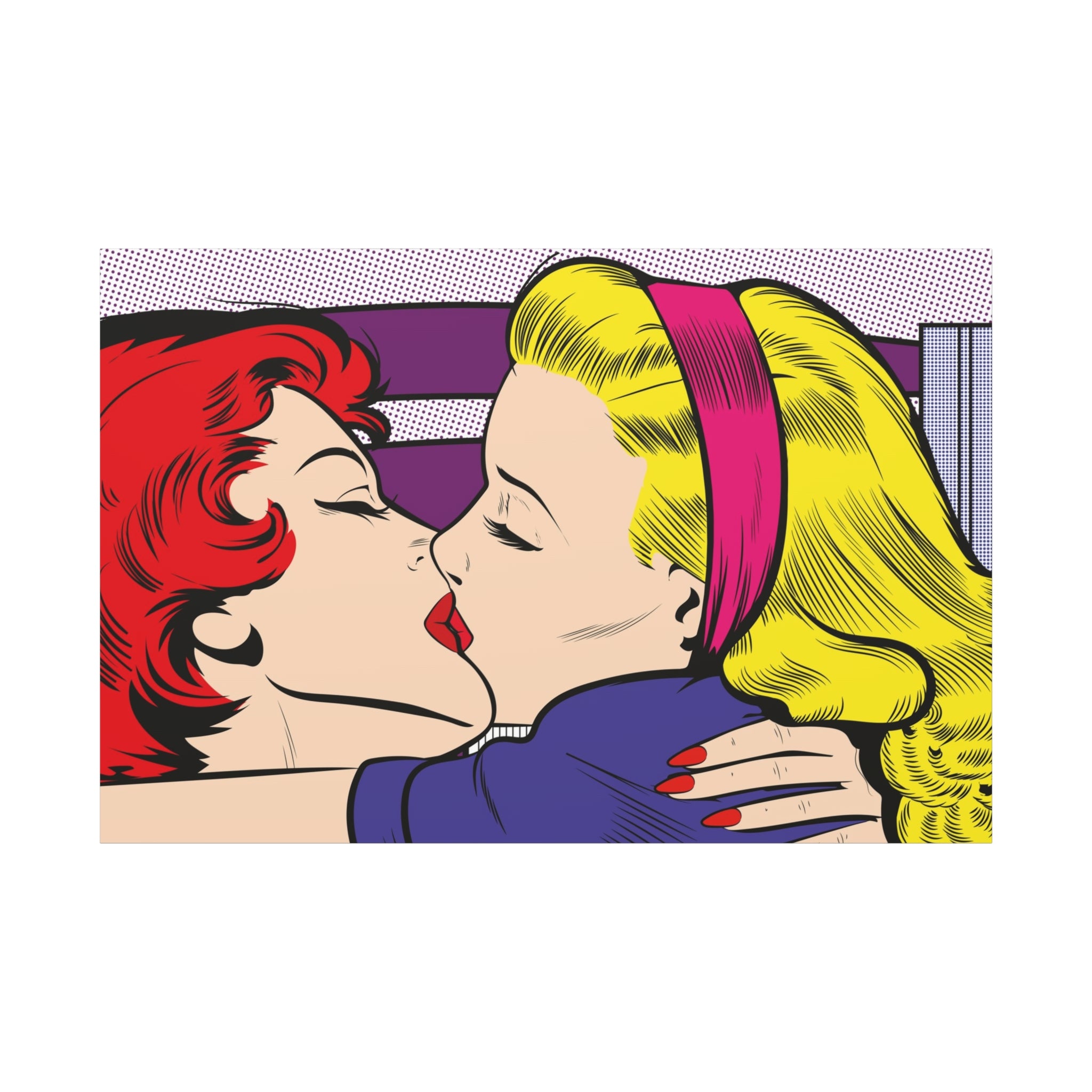 canvas-print-pop-art-lesbian-kiss-home-decor-wall-art-lgbt-pride-gift-matte-stretched-wall-art-unique-artwork