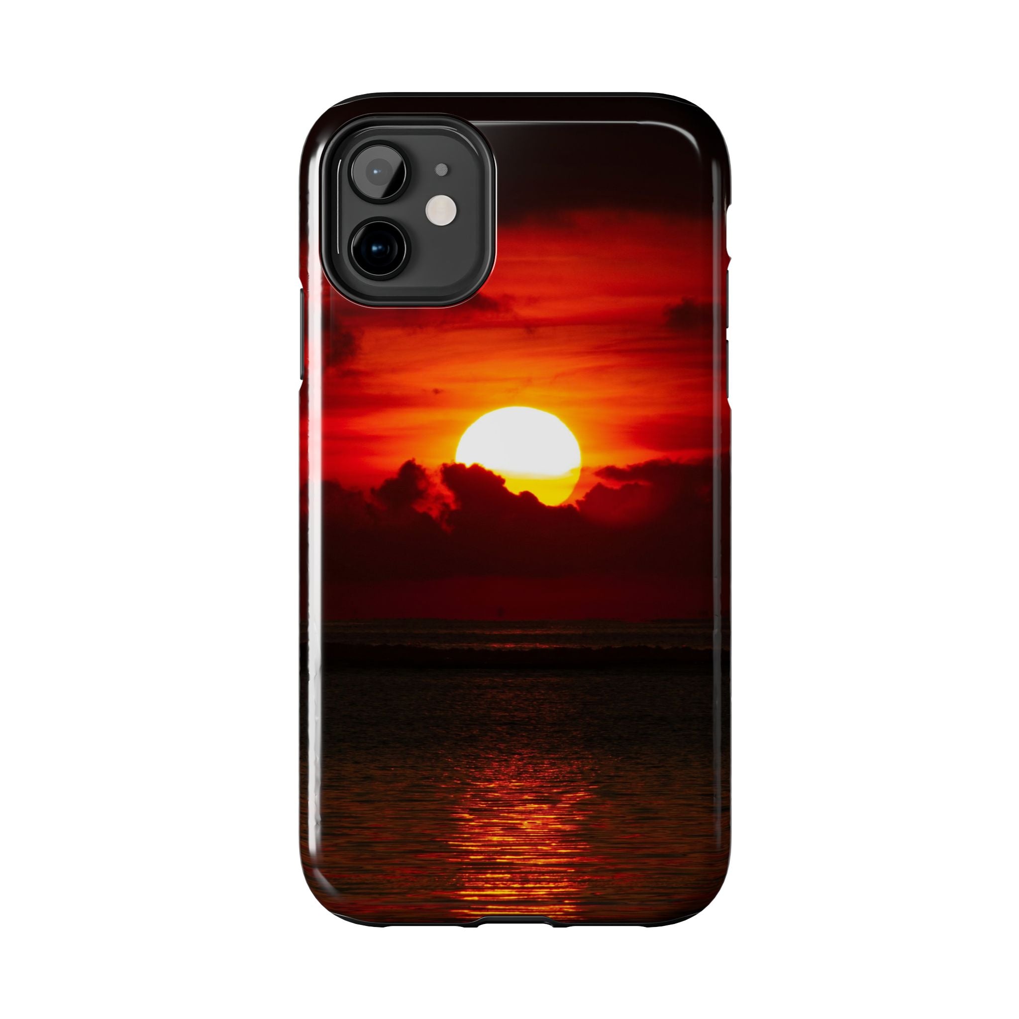 iphone-tough-case-red-sunset-protective-phone-cover-durable-smartphone-case-hard-shell-phone-case-sunset-lover-gift-red-phone