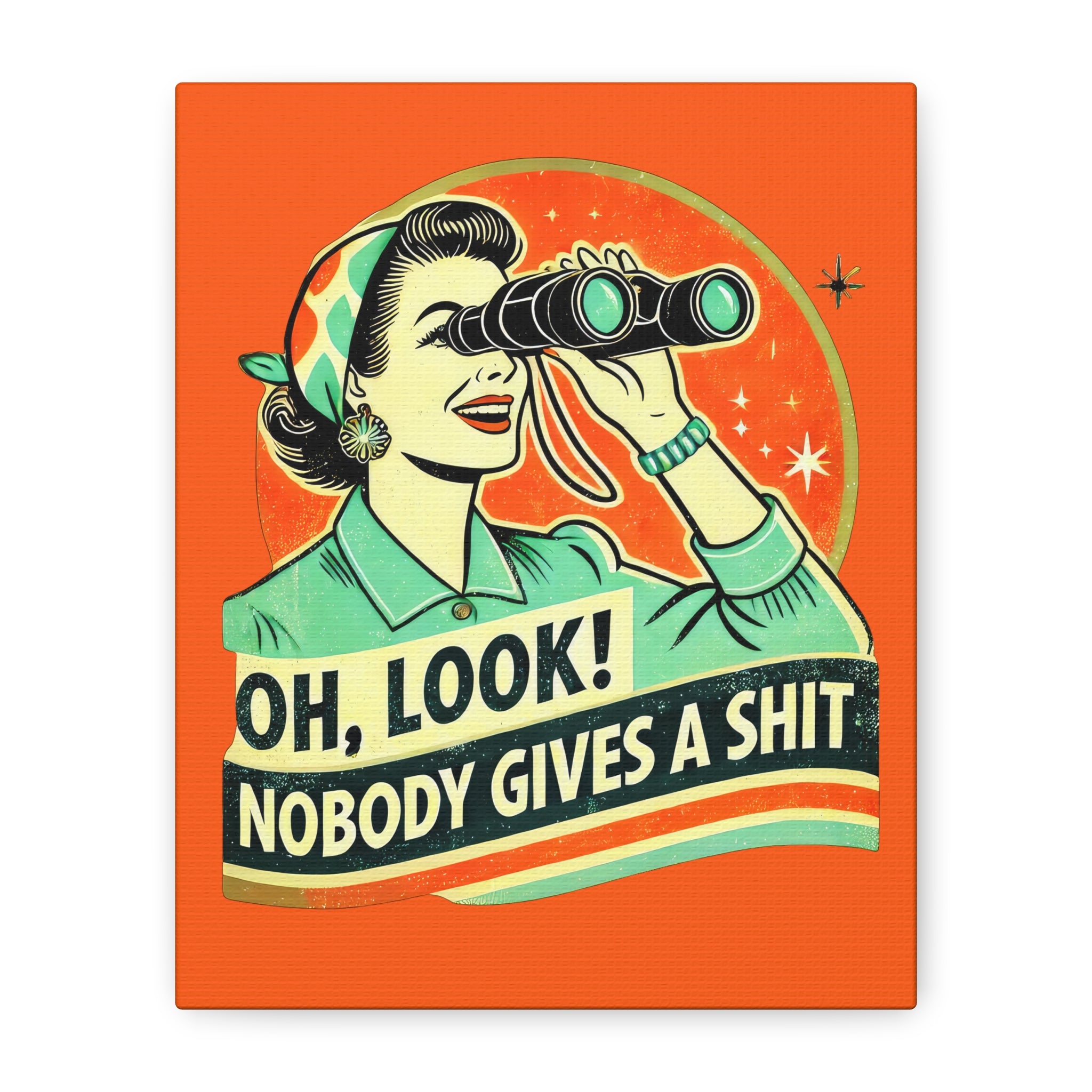 canvas-wall-art-funny-retro-woman-humorous-home-decor-matte-stretched-print-gift-for-her-vintage-style-poster-unique-wall