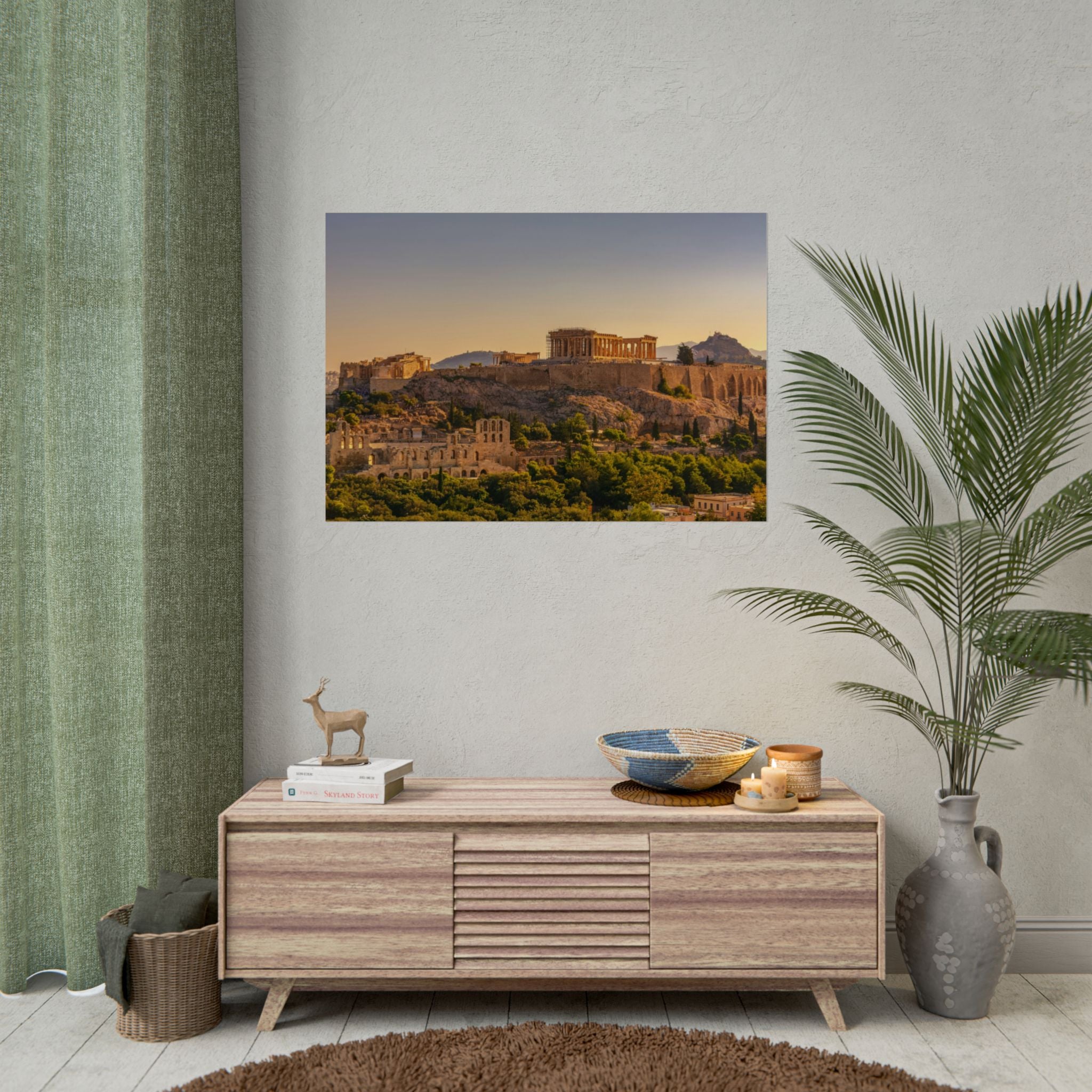 acropolis-panoramic-fine-art-poster-print-greek-wall-art-athens-greece-home-decor-travel-lover-gift-landscape