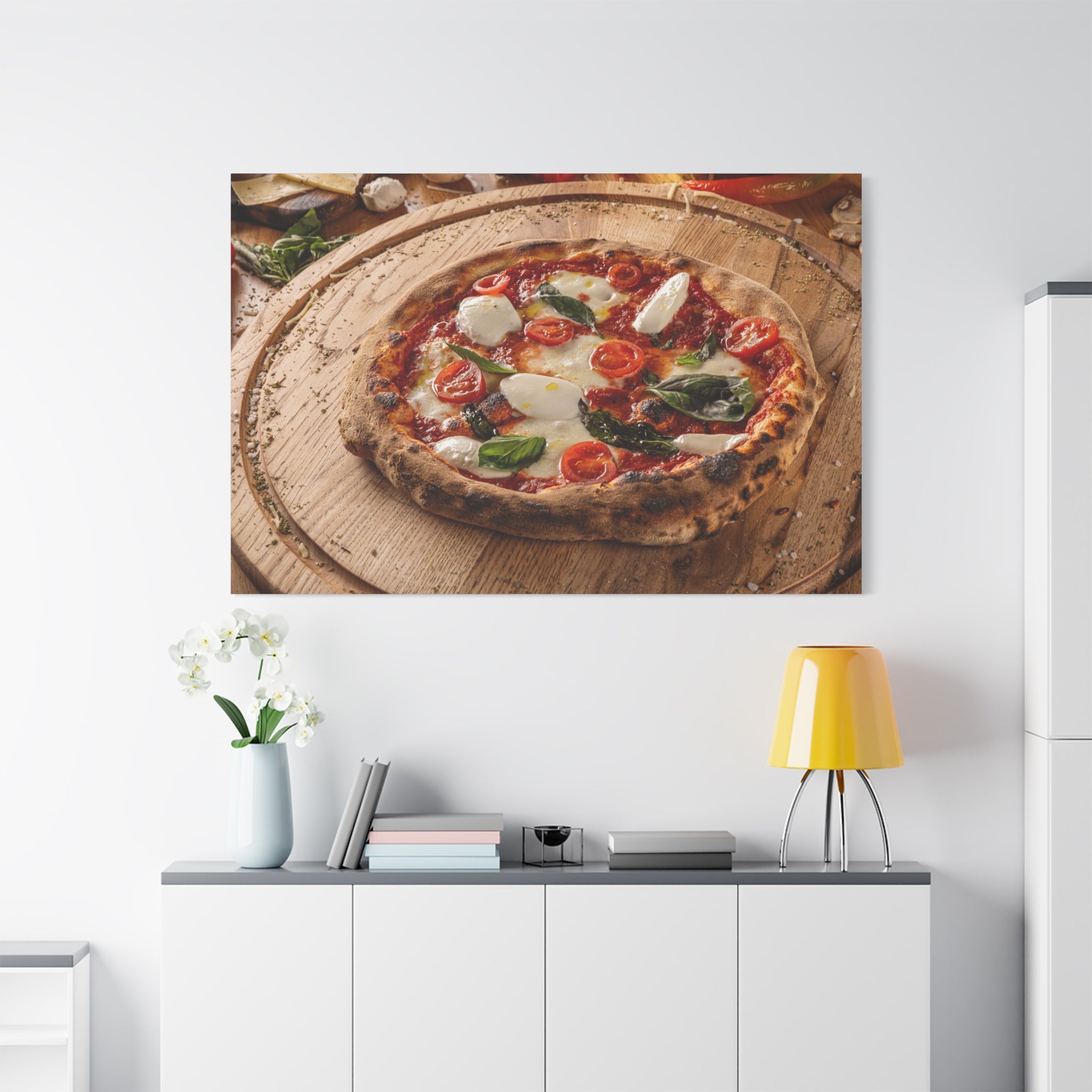 canvas-print-pizza-margherita-kitchen-wall-art-wall-decor-foodie-gift-italian-food-wall-art-restaurant-decor-home-decor-food-