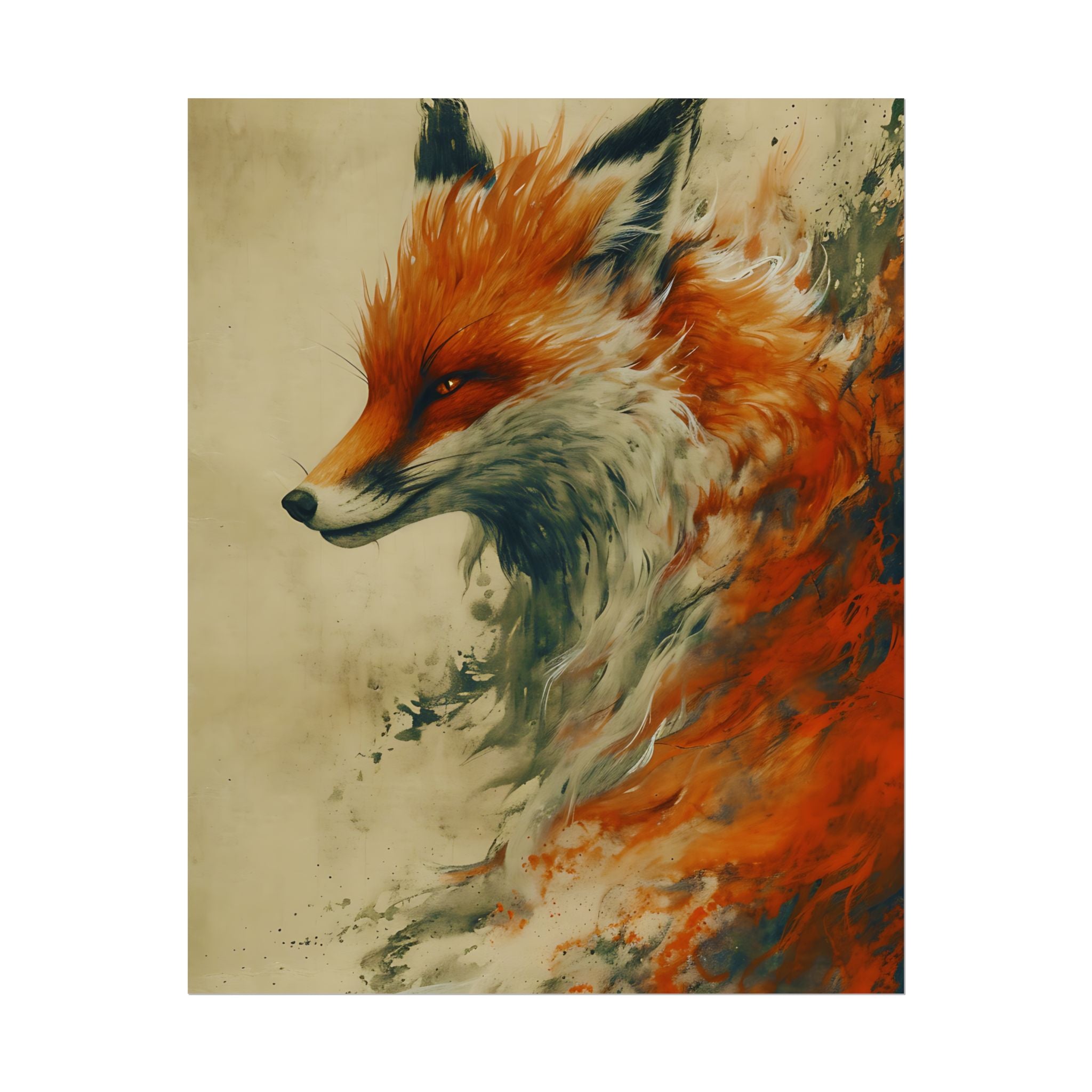 fantasy-red-fox-poster-print-rolled-posters-wall-art-animal-lover-gift-unique-home-decor-wildlife-art-print-fox-lover-birthda