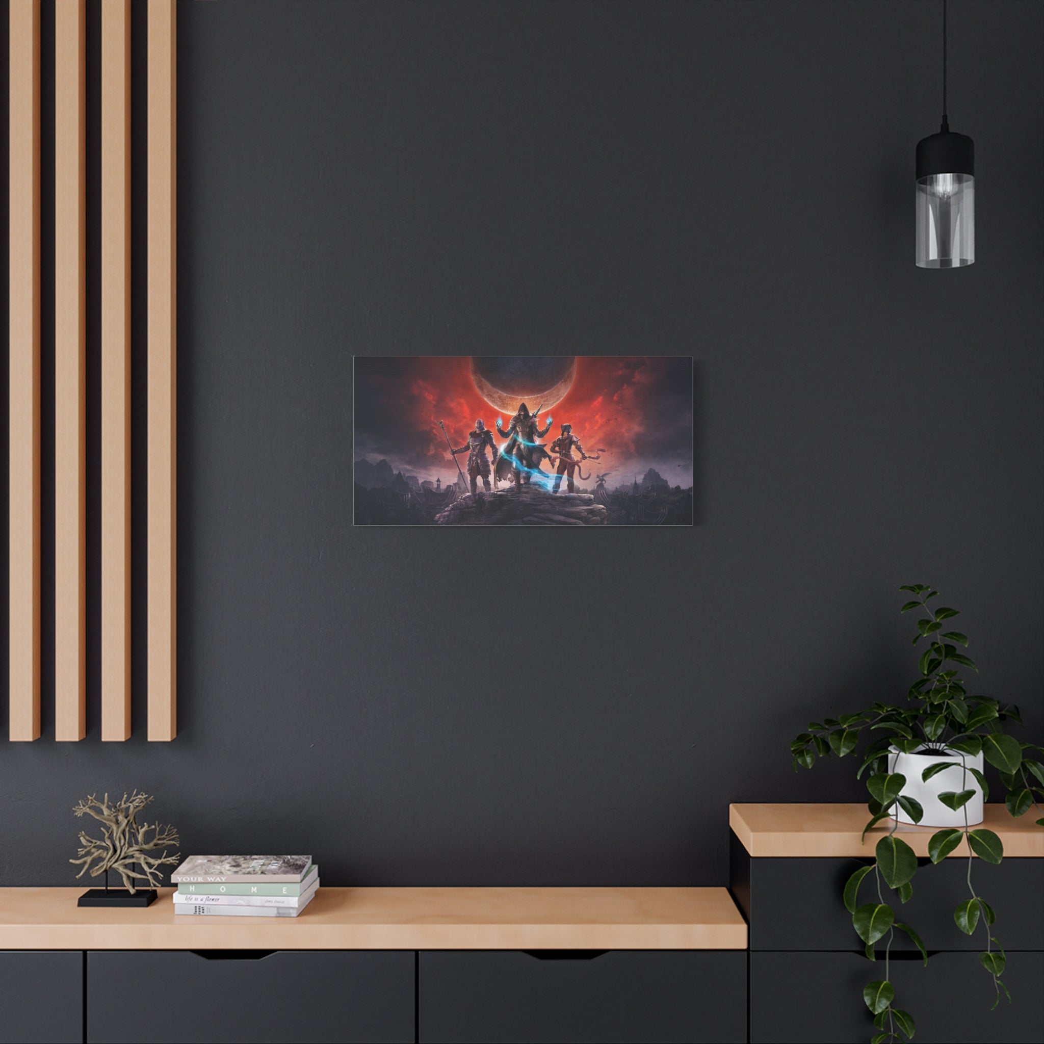 The Elder Scrolls Elsweyr, Skyrim Canvas Wall Art - Dragon Game Canvas Print Room Decor, Gaming Wall Art, Skyrim Gift