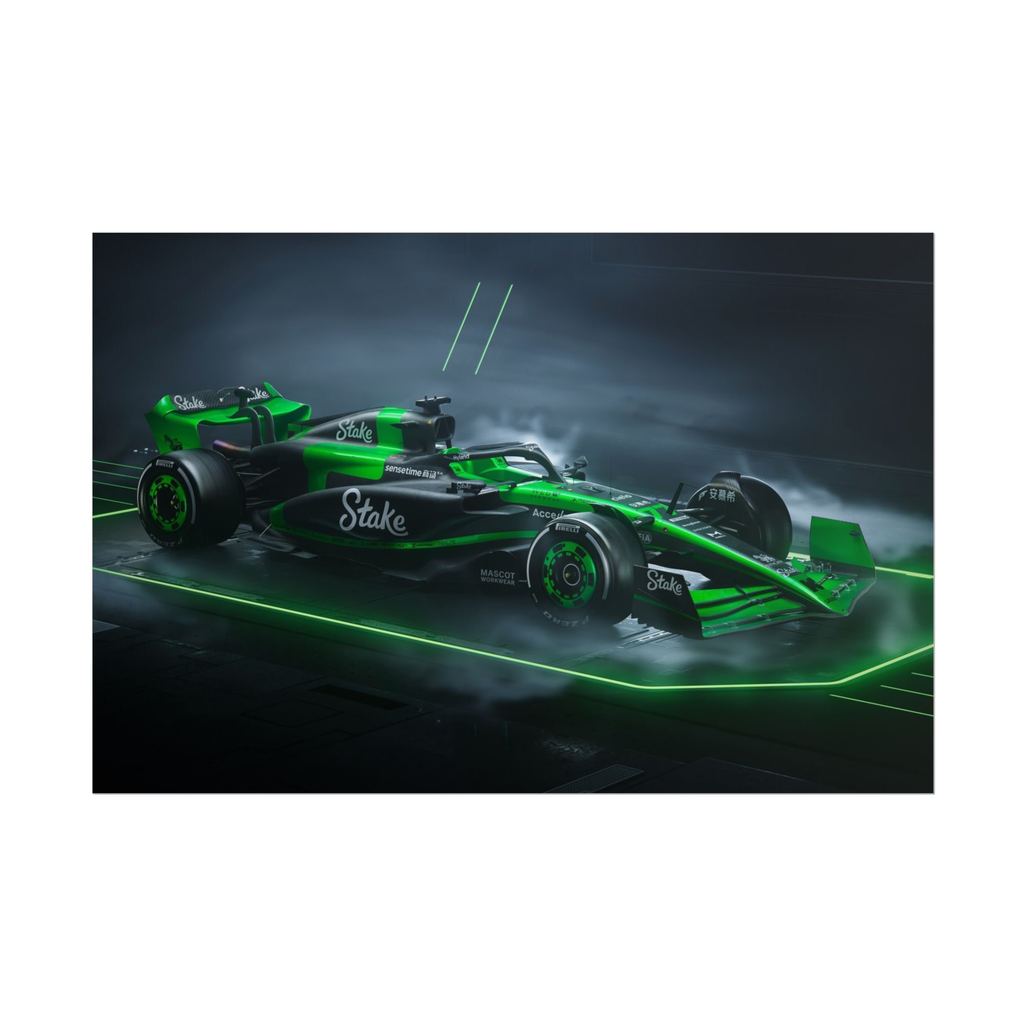 green-formula-1-car-poster-print-formula-one-cars-formula-1-gift-formula-1-poster-formula-1-wall-art-wall-decor-room-decor
