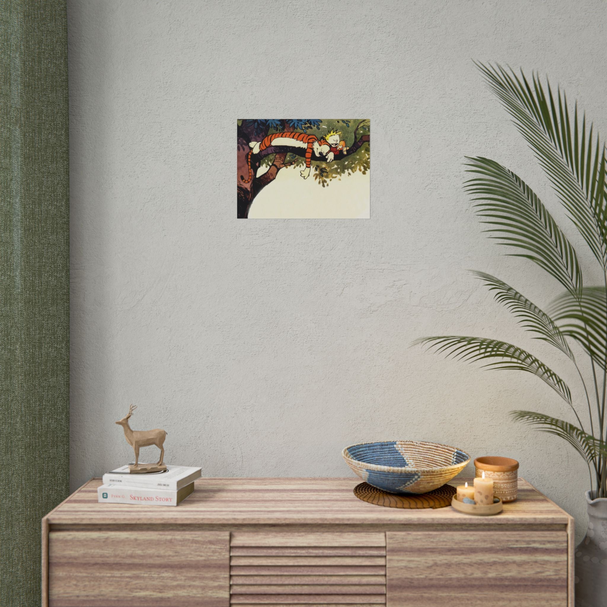 Calvin and Hobbes Poster Wall Art - Nostalgic Cartoon Wall Decor - Unique Birthday Gift for Fans - Timeless Comic Book Art