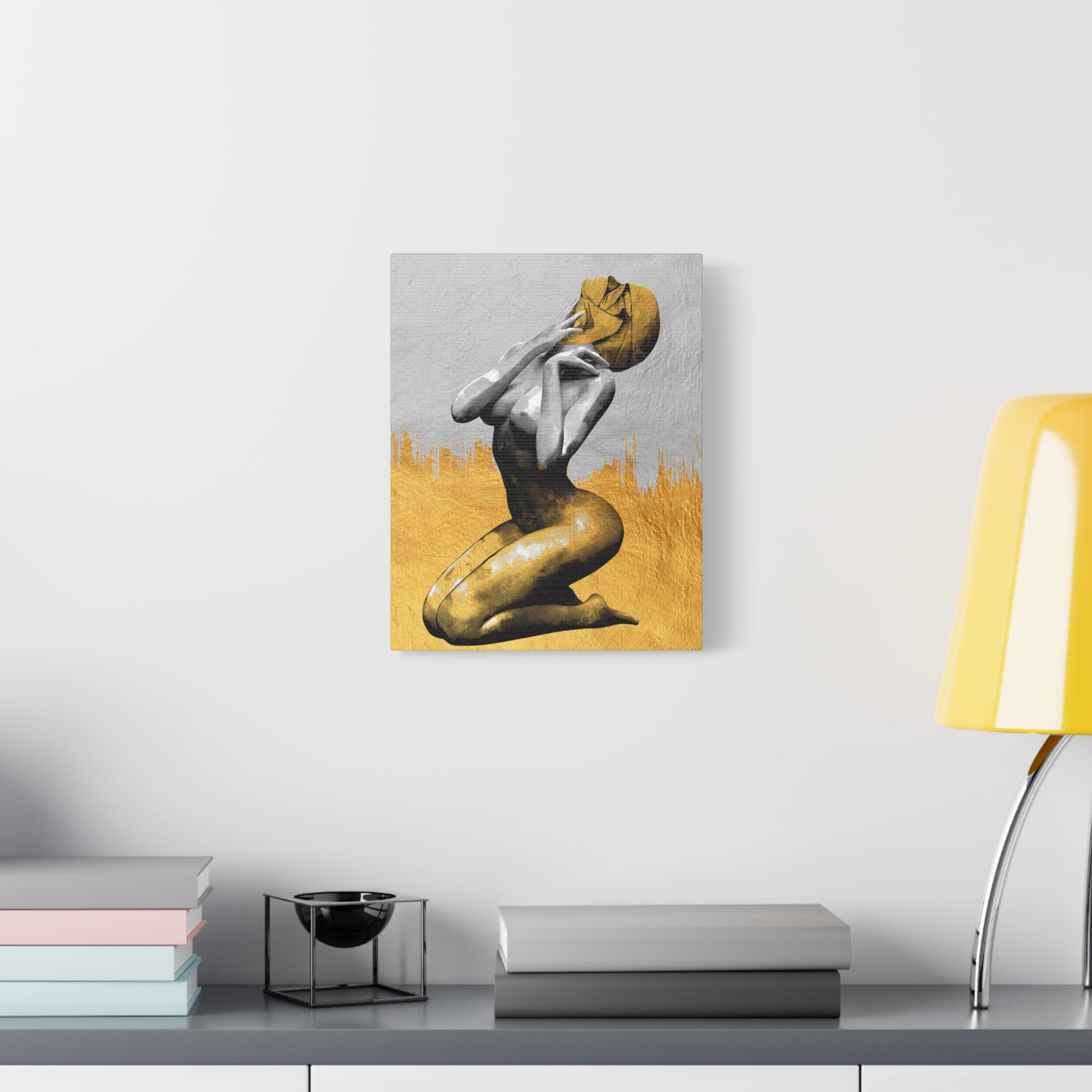canvas-print-modern-art-nude-art-golden-decor-stretched-matte-canvas-wall-art-for-living-room-alternative-art-print-artwork
