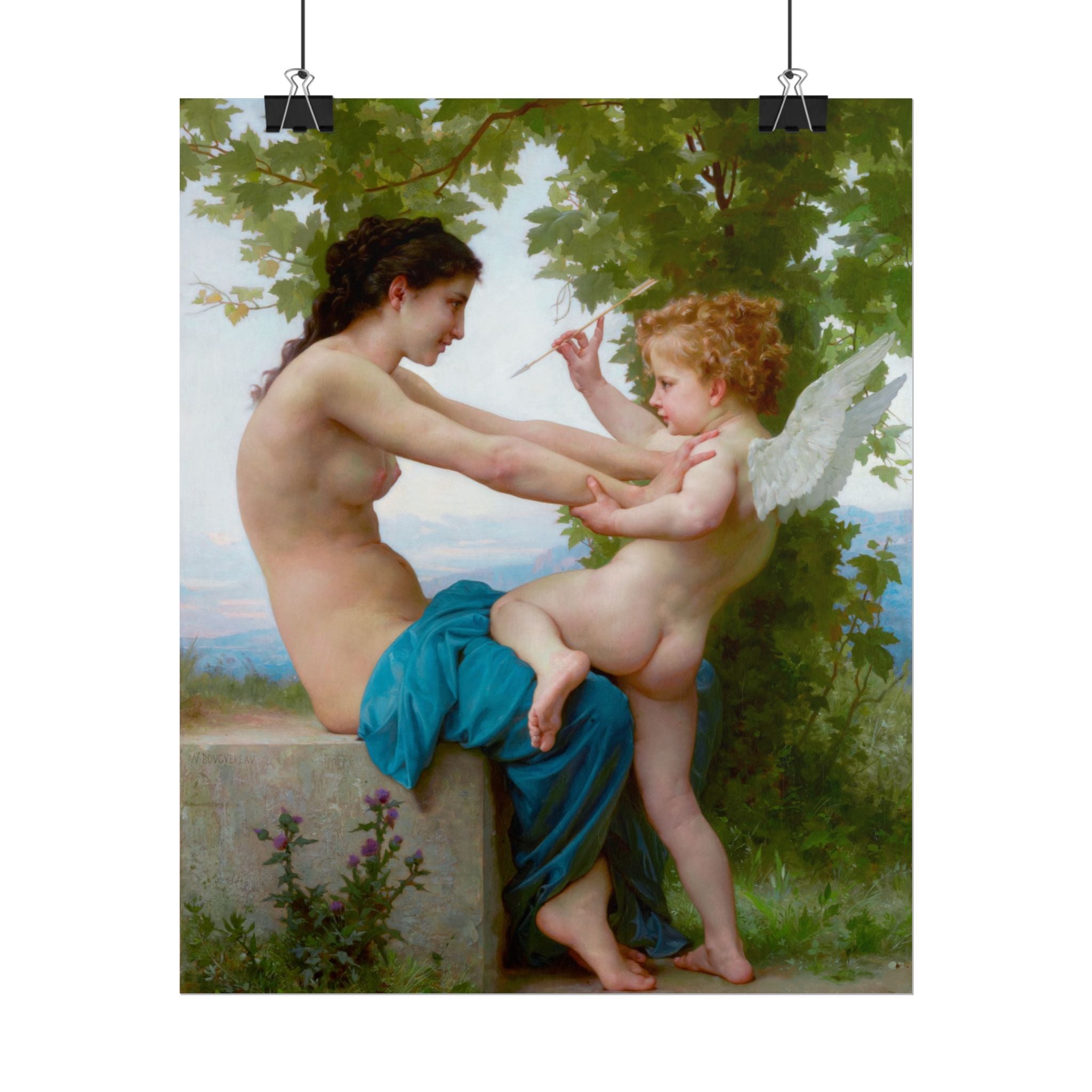 poster-print-girl-defending-herself-against-eros-bouguereau-living-room-decor-love-wall-art-eros-poster-art-romantic-painting