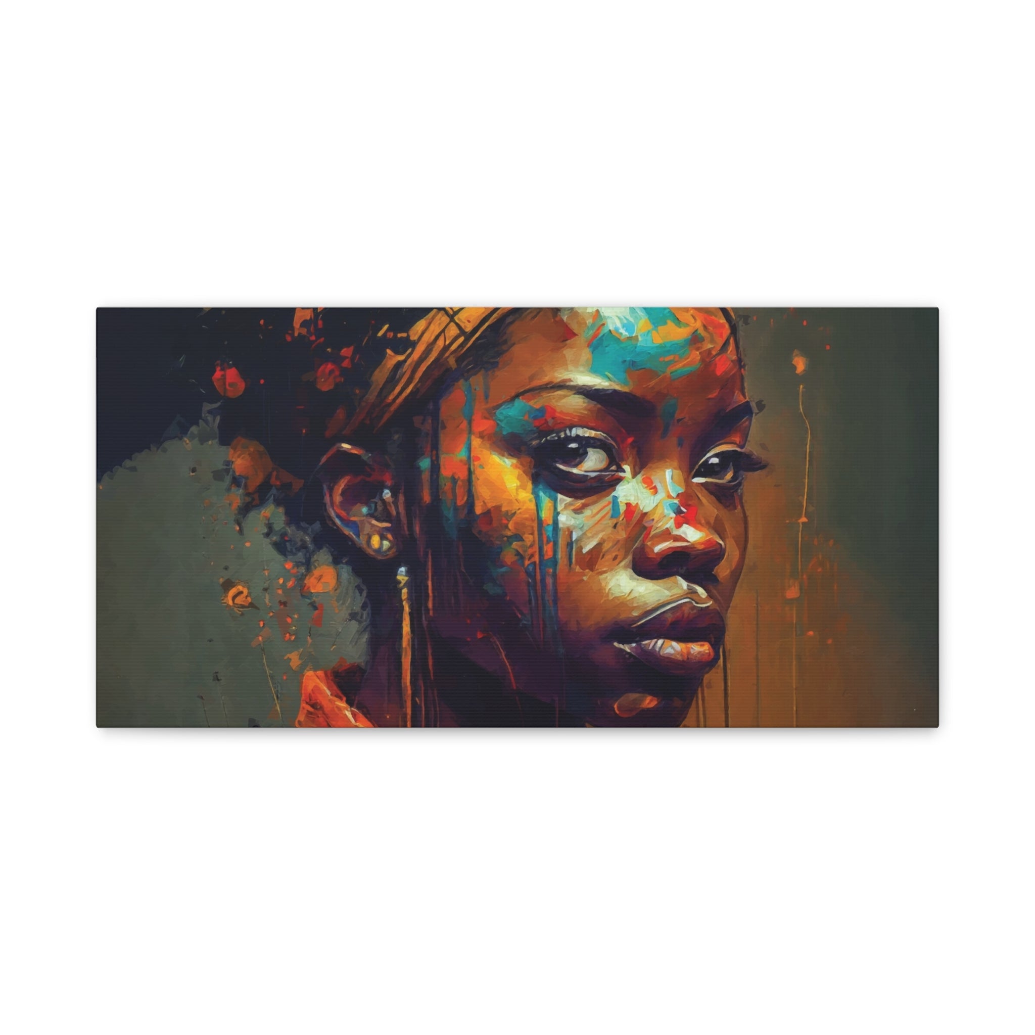 canvas-wall-art-african-women-art-matte-canvas-print-stretched-african-decor-african-wall-artwork-tribal-wall-decor-afrocentr