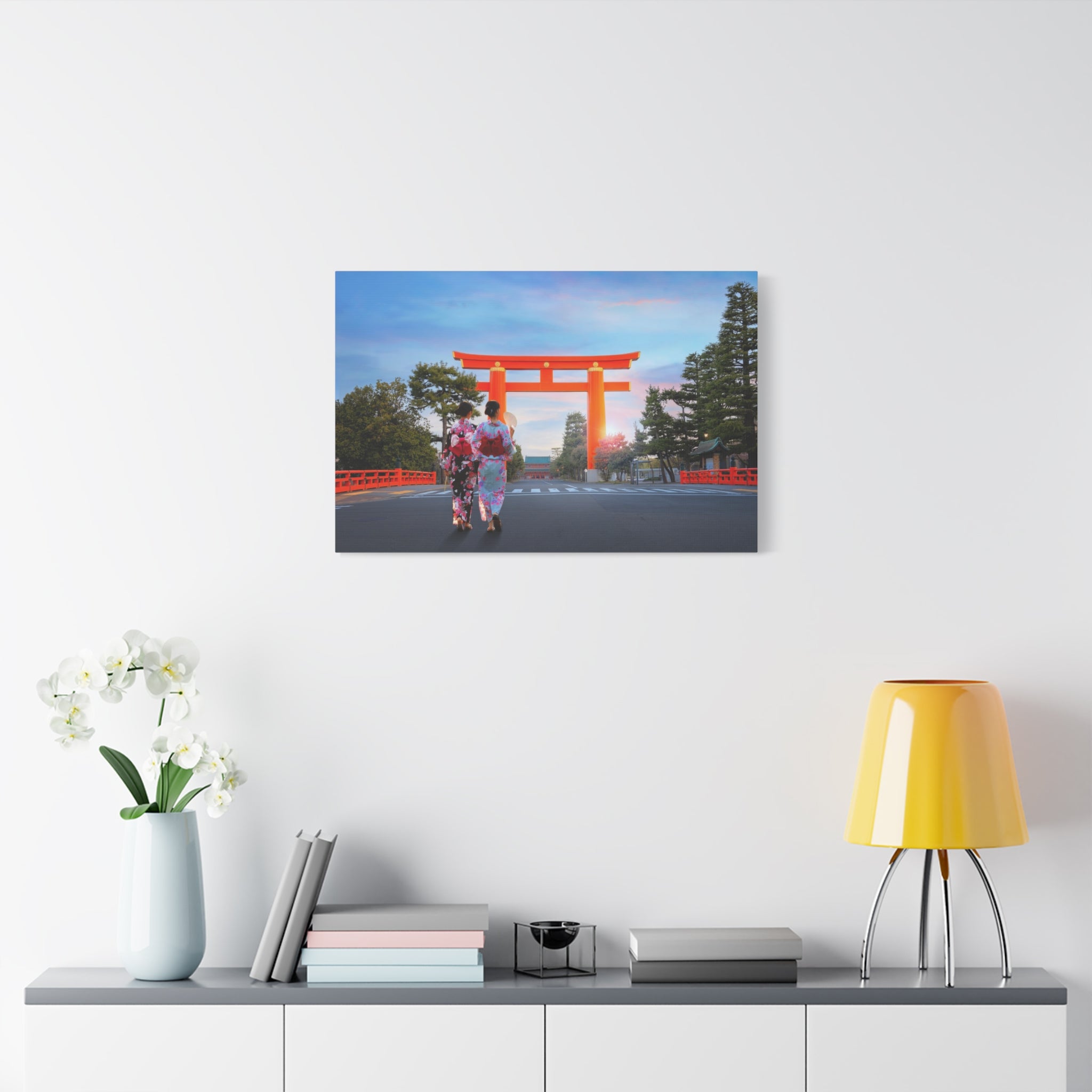 canvas-art-japanese-torri-gate-geisha-wall-decor-matte-stretched-artwork-home-decoration-asian-inspired-painting-oriental-roo