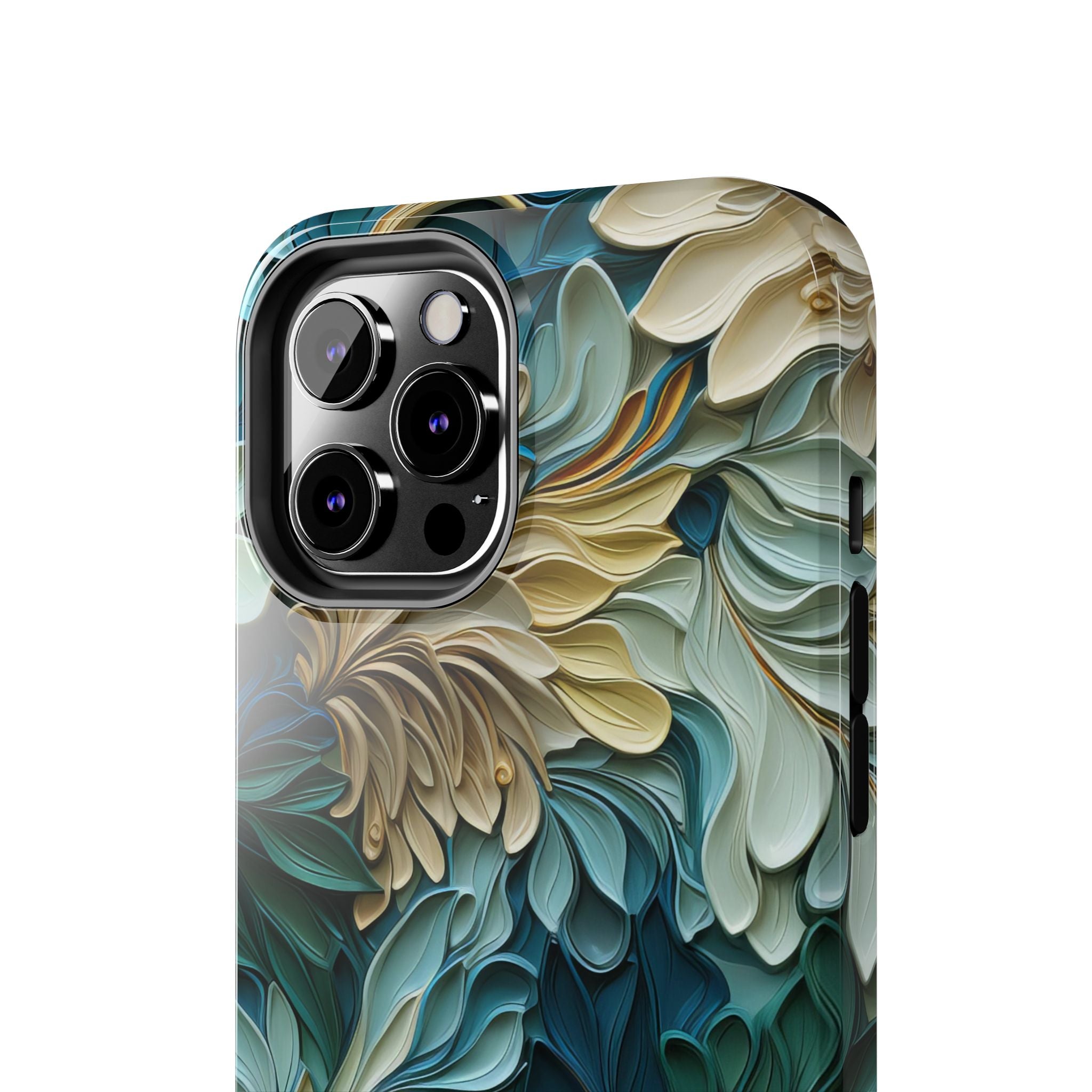 textured-art-nouveau-floral-tough-phone-case-cottagecore-iphone-case-unique-floral-phone-cover-vintage-style-iphone-case-prot