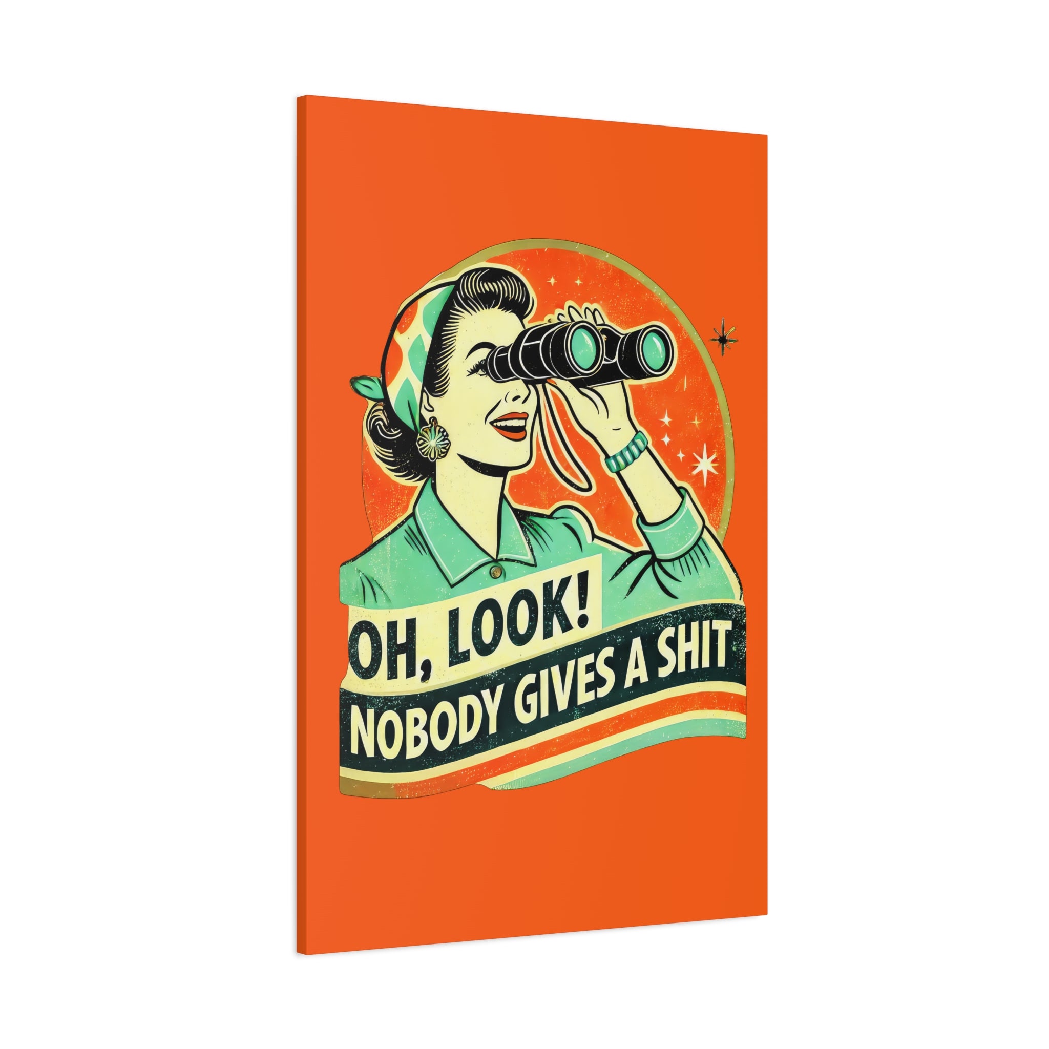 canvas-wall-art-funny-retro-woman-humorous-home-decor-matte-stretched-print-gift-for-her-vintage-style-poster-unique-wall