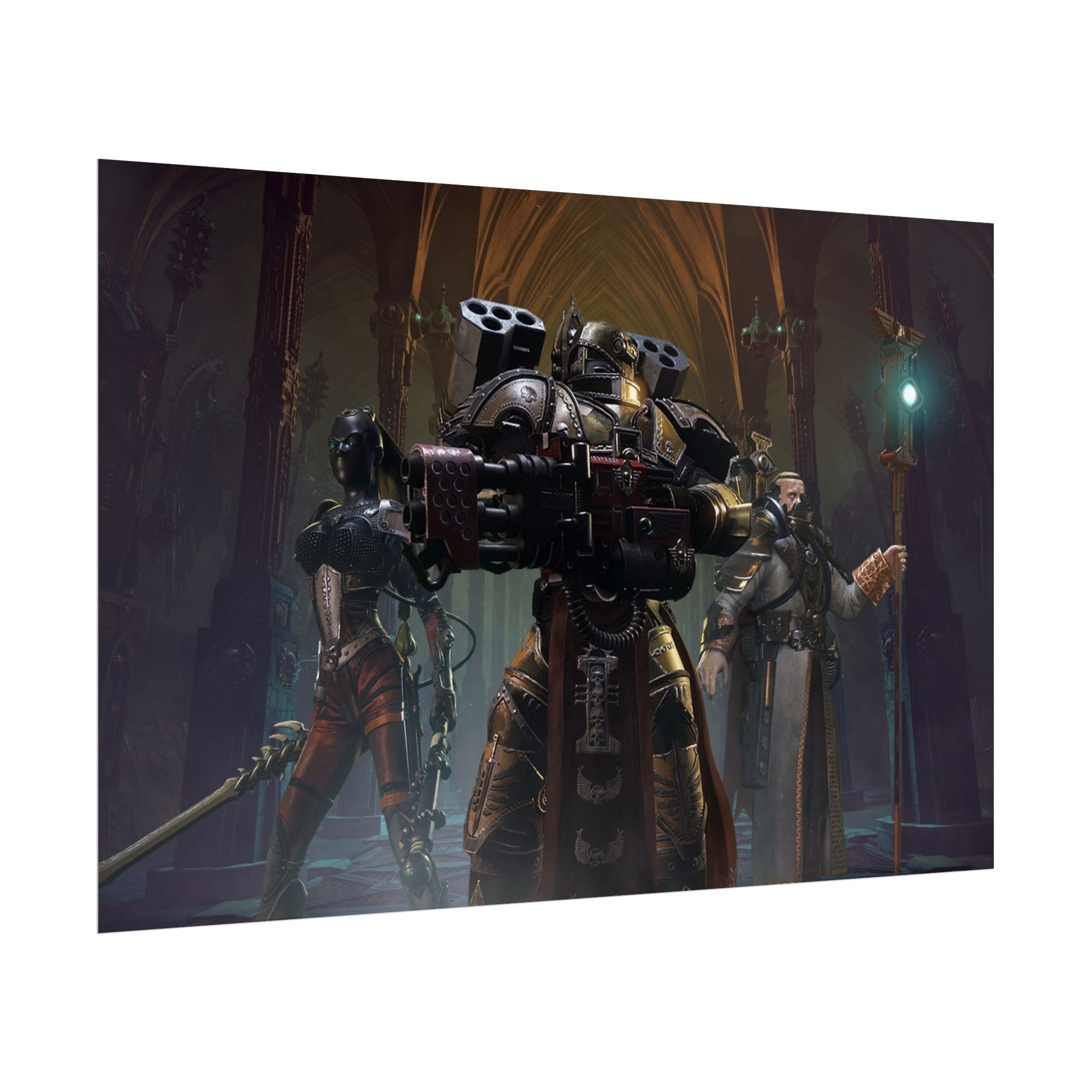 Warhammer 40K Inquisitor Martyr Poster Print — Rolled Wall Art for Gamers & Collectors, Space Marine Wall Art, Gaming Room Decor
