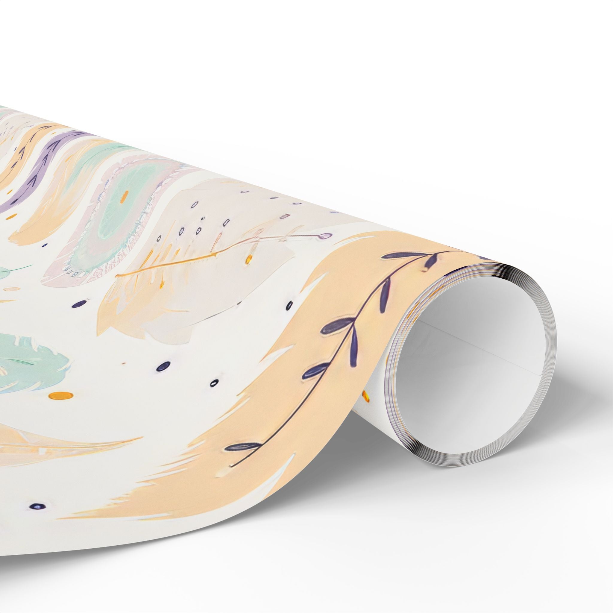 boho-wrapping-papers-pastel-gift-wrap-roll-for-birthday-unique-bohemian-design-holiday-present-wrap-scandinavian-style-packag