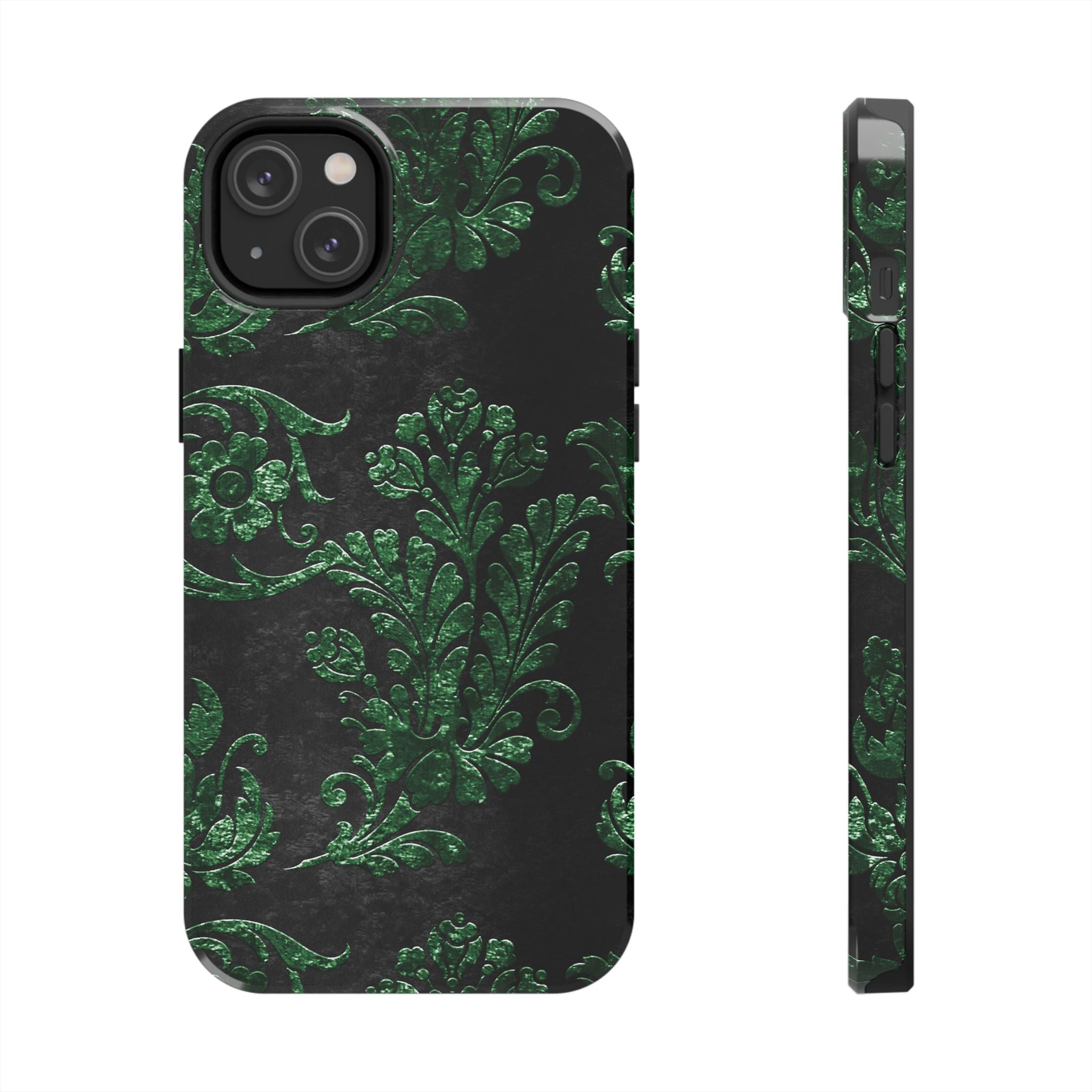 embossed-emerald-velvet-tough-iphone-case-protective-iphone-cover-heavy-duty-iphone-case-rugged-phone-case-durable-smartphone