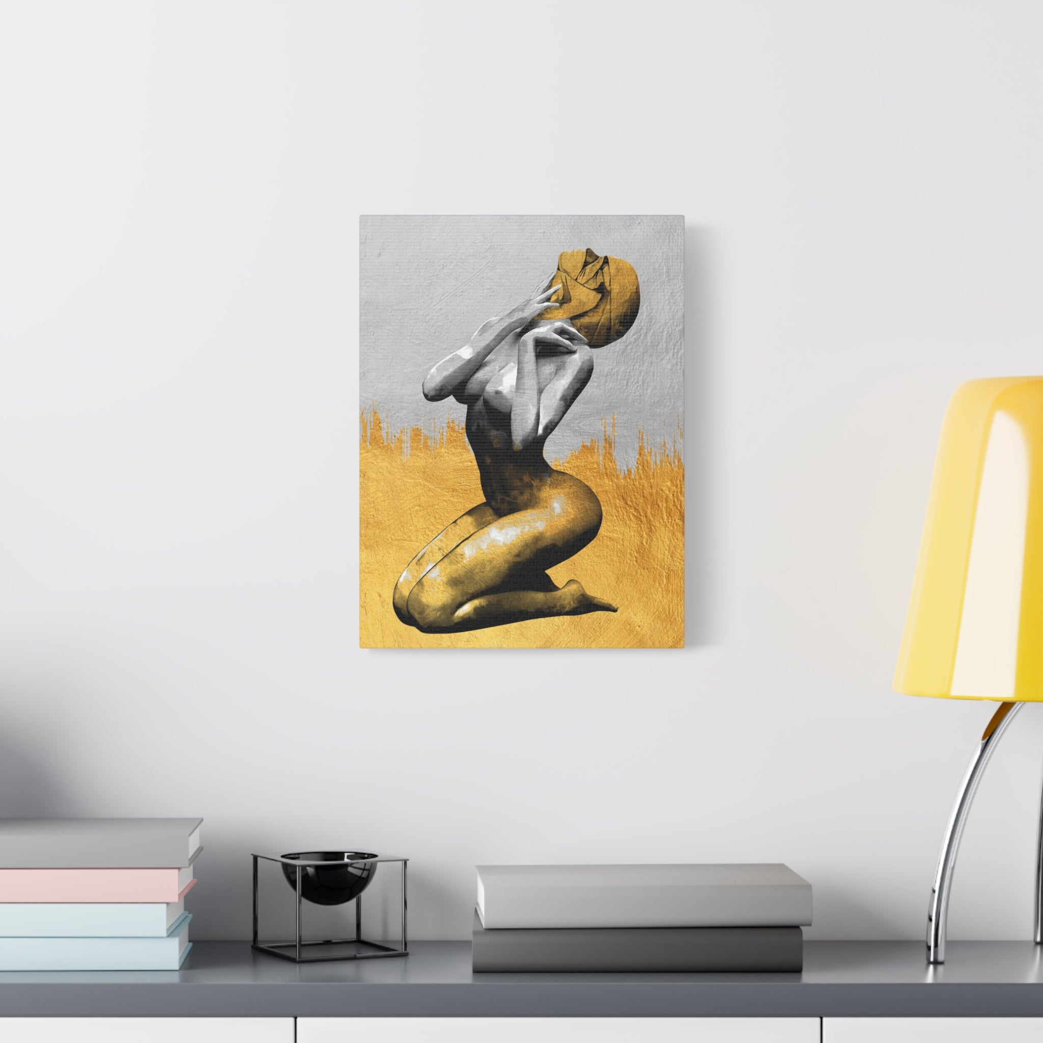 canvas-print-modern-art-nude-art-golden-decor-stretched-matte-canvas-wall-art-for-living-room-alternative-art-print-artwork