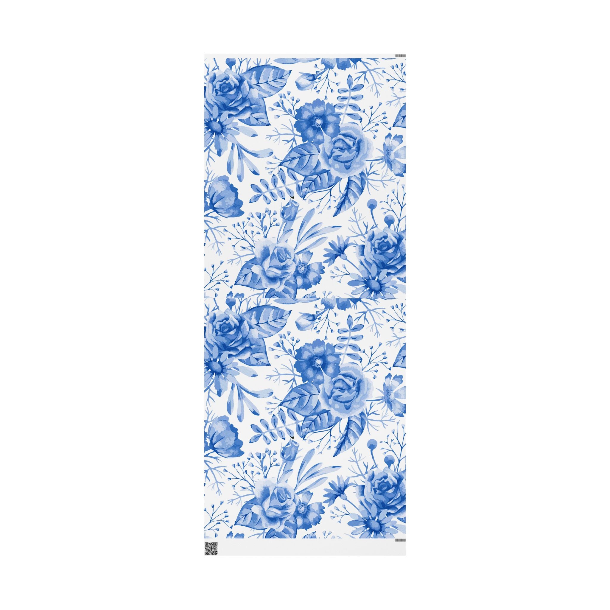 blue-floral-watercolor-pattern-gift-wrapping-30-72-wrapping-papers-art-craft-supplies-packaging-holiday-gift-wrap-decorative-