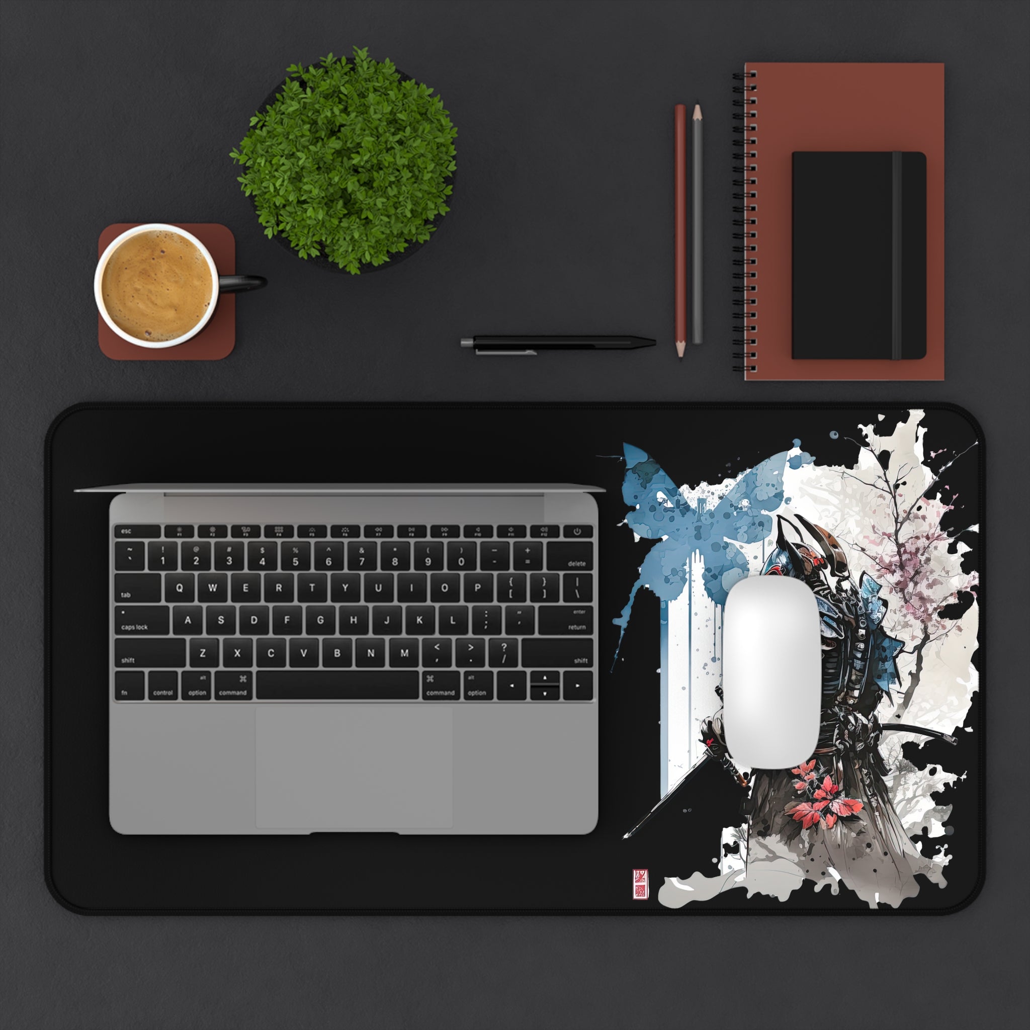japanese-samurai-watercolor-mousepad-desk-mat-katana-desk-pad-for-home-office-xlarge-gaming-blue-desk-mat-large-keyboard-mat-