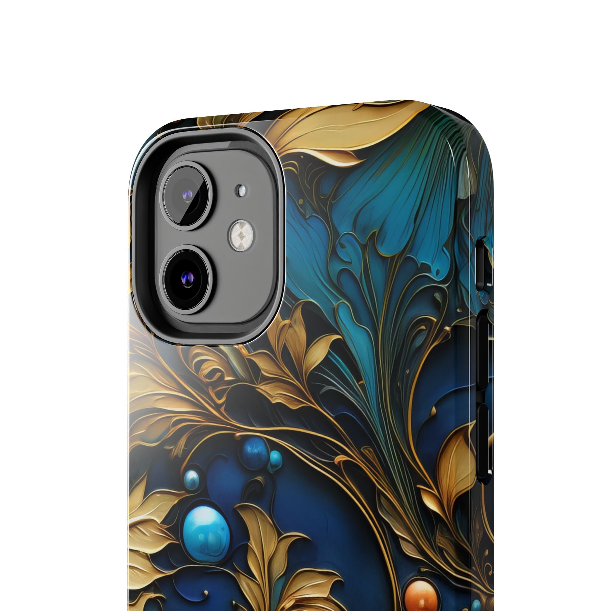textured-art-nouveau-floral-tough-phone-case-cottagecore-iphone-case-unique-floral-phone-cover-vintage-style-iphone-case-prot