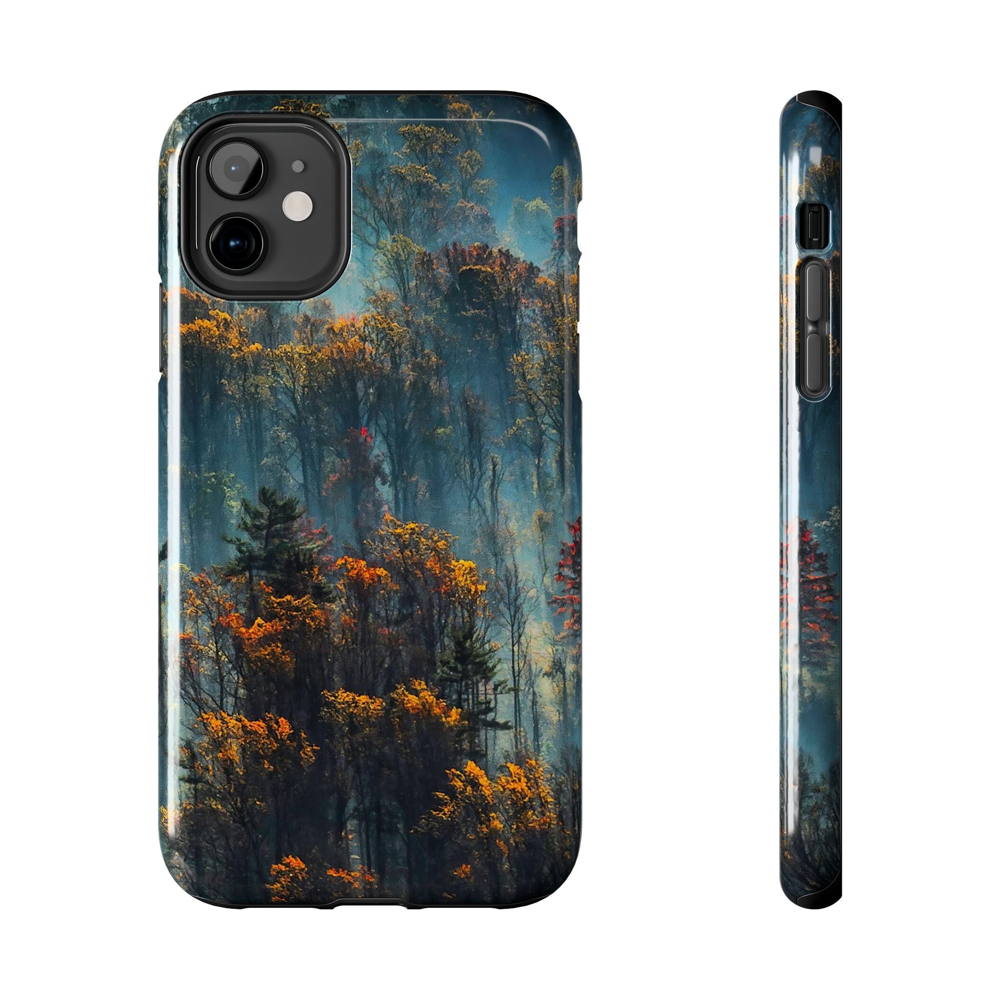 iphone-tough-case-misty-forrest-foggy-fall-iphone-covers-protective-smartphone-cover-nature-lover-gift-adventure-accessory