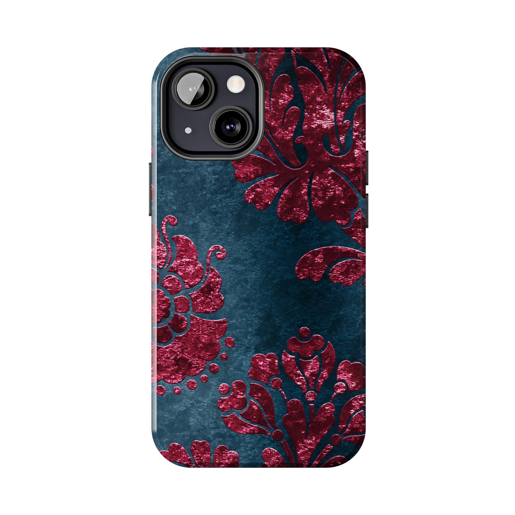 embossed-burgundy-velvet-tough-iphone-case-protective-iphone-cover-heavy-duty-iphone-case-rugged-phone-case-durable-smartphon