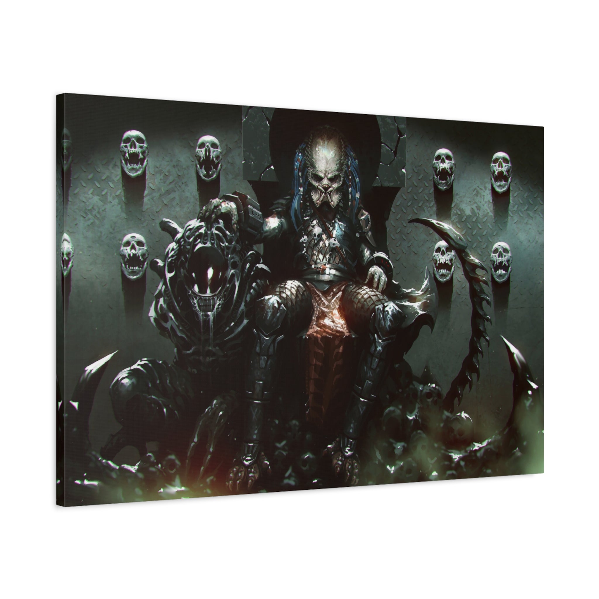 canvas-art-predator-alien-art-xenomorph-matte-canvas-print-stretched-wall-art-1-25-poster-sci-fi-home-decor-2