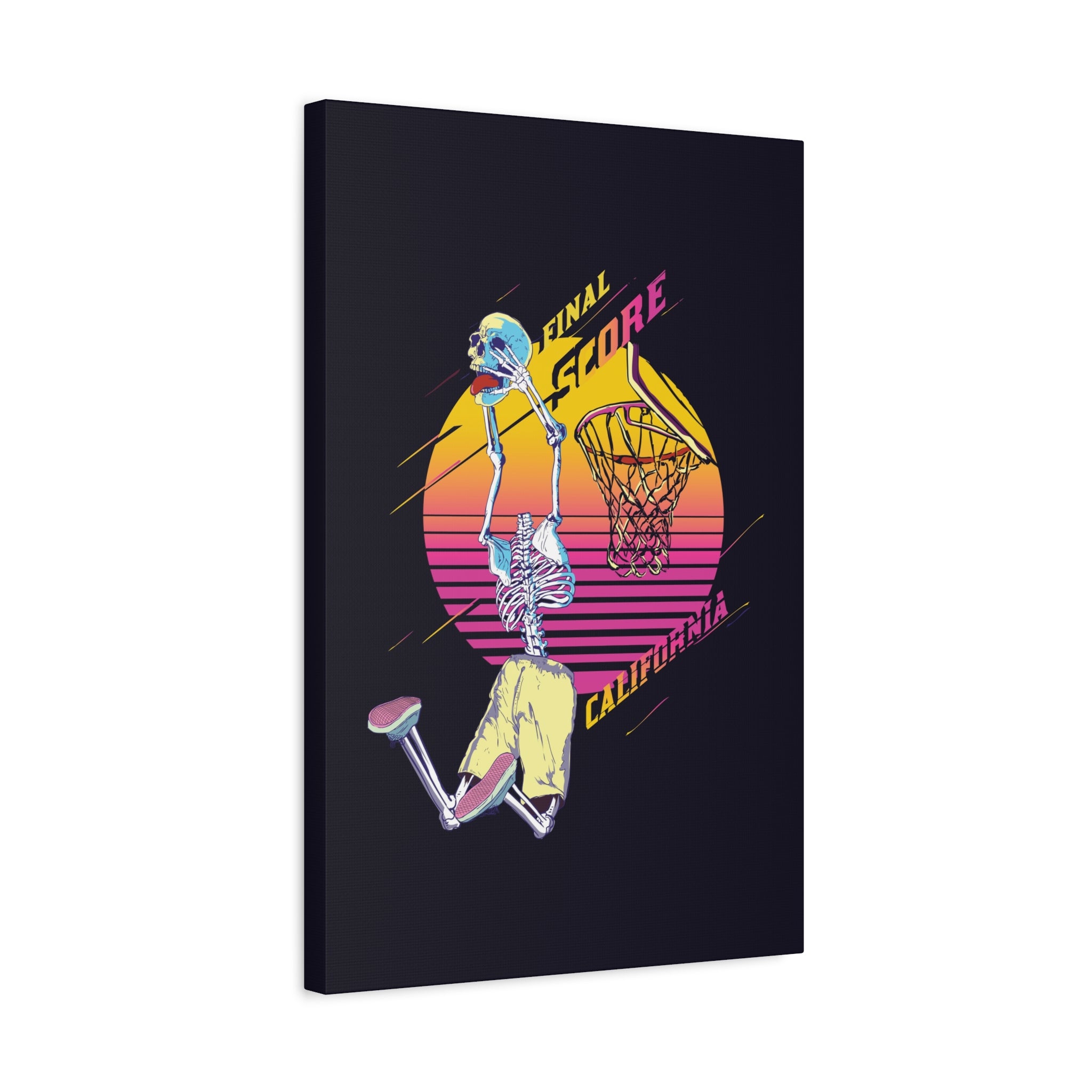 california-basketball-canvas-wall-art-basketball-prints-skull-art-retro-basketball-decor-basketball-home-wall-decor-housewarm