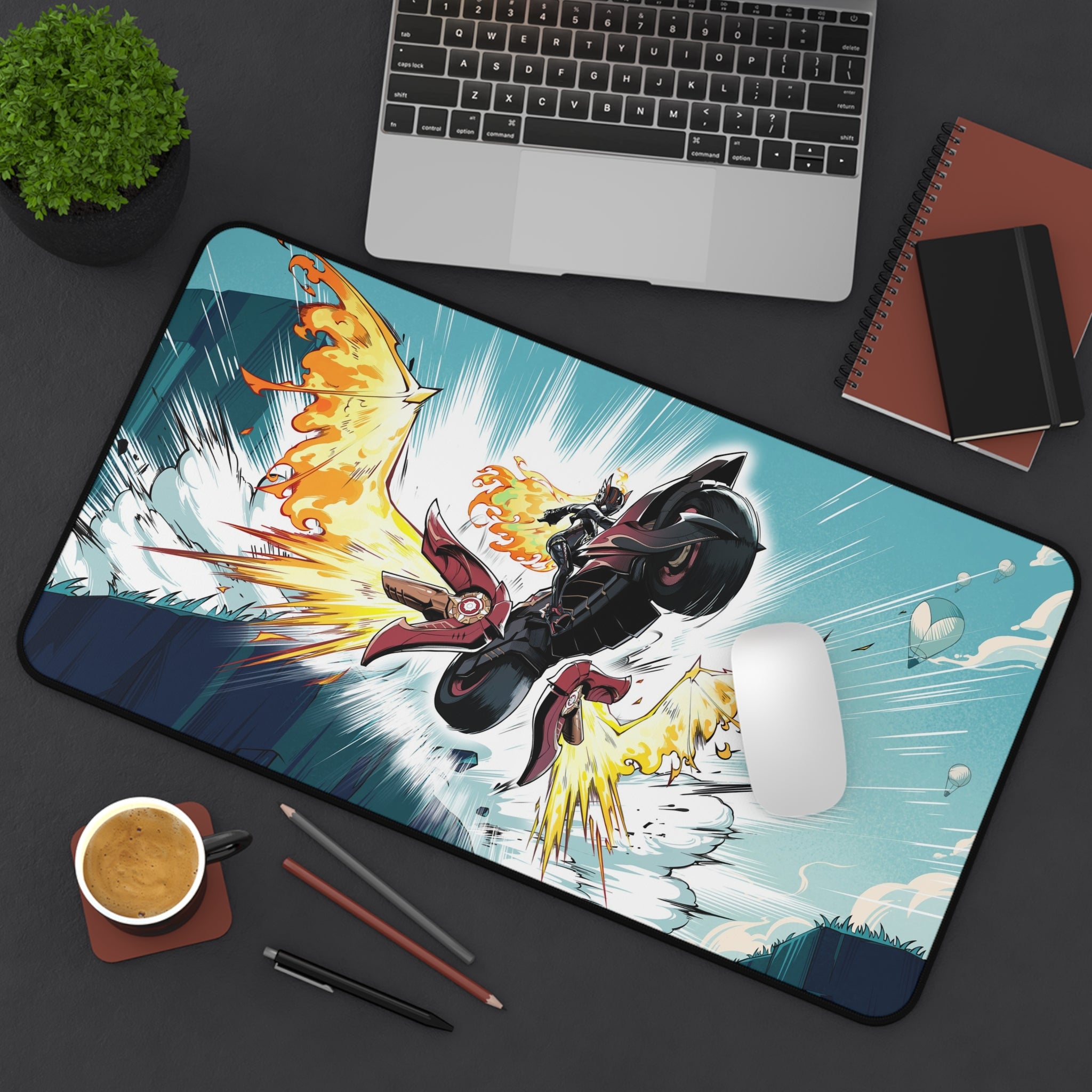 Genshin Impact Mavuika Mousepad - Desk Mat - XL Anime Gaming Pad - Waifu Extended Desk Pad - Genshin