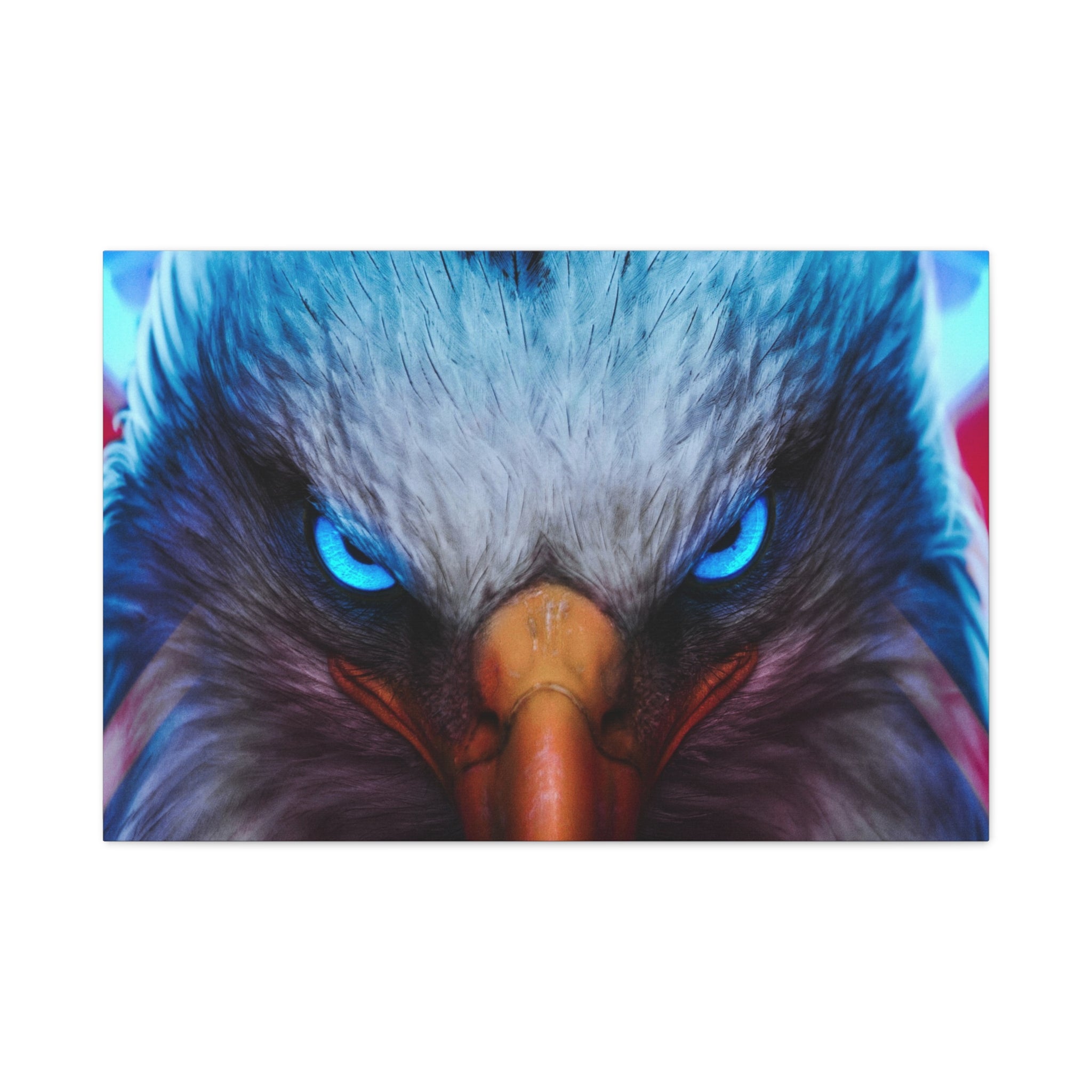 american-eagle-theme-canvas-wall-art-bird-of-prey-decor-eagle-eyes-wall-hanging-matte-stretched-canvas-print-wildlife-artwork