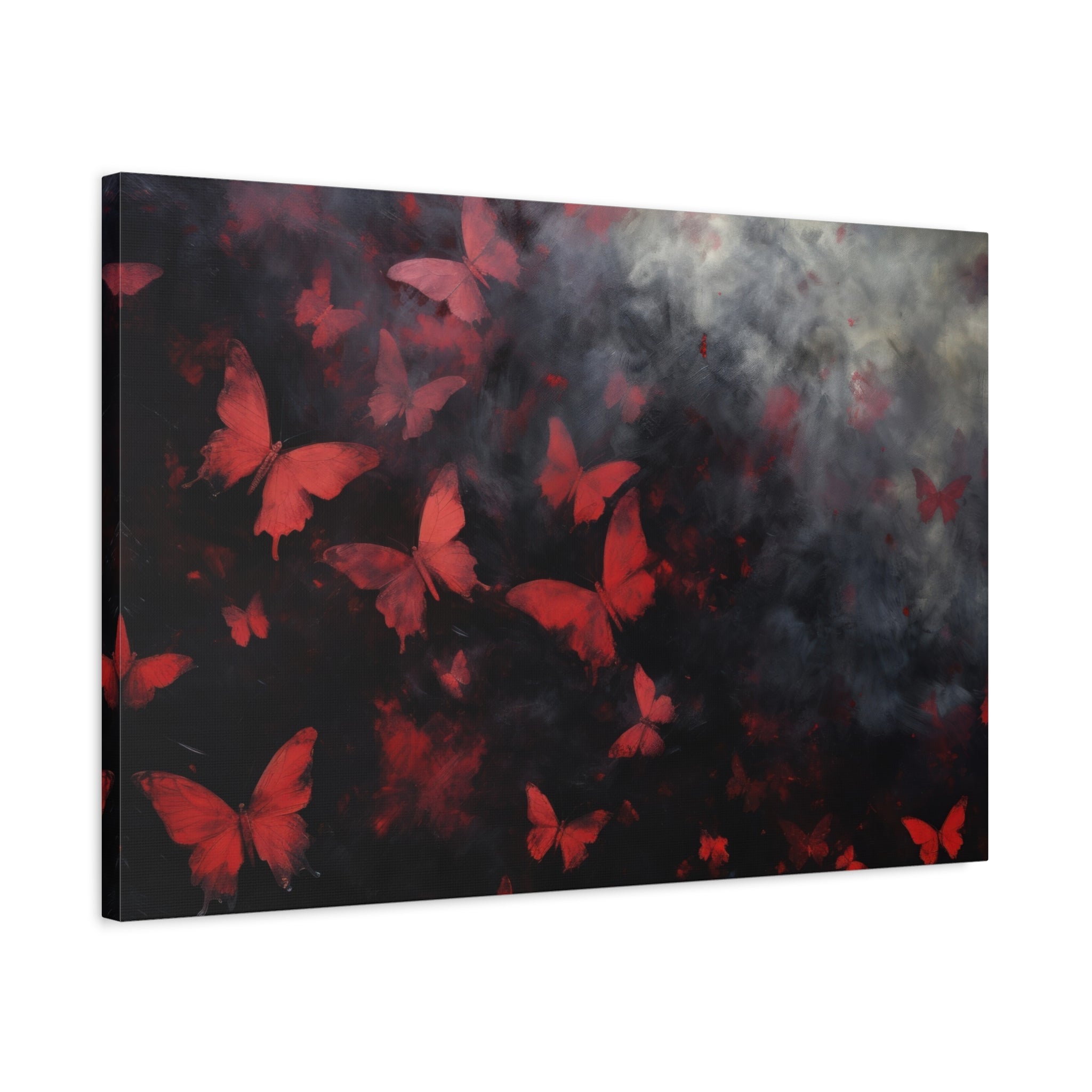 canvas-print-red-butterfly-brush-strokes-elegant-living-room-decor-housewarming-gift-canvas-wall-art-abstract-paintings
