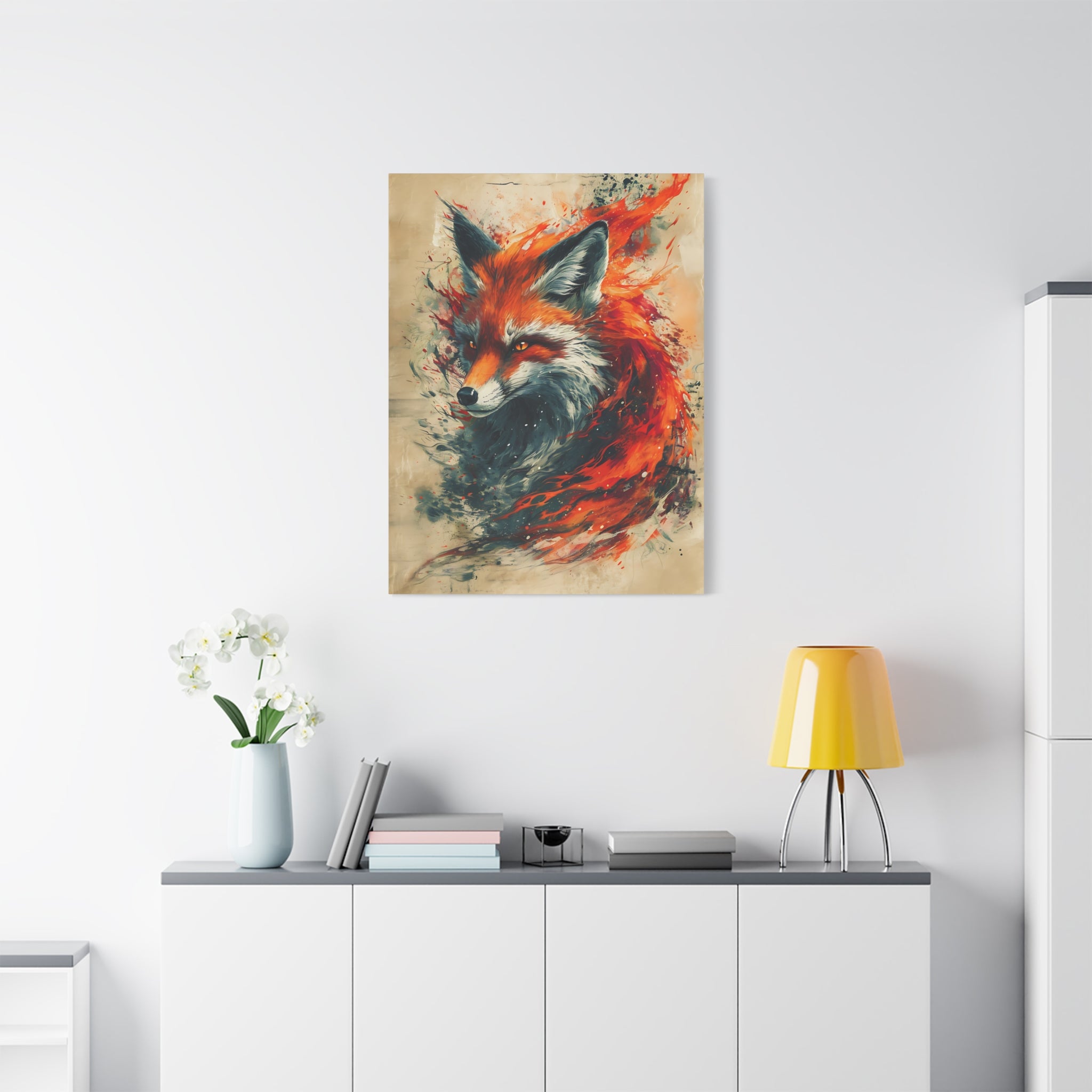 Red Fox Poster Print, Fantasy Wildlife Wall Art, Home Decor, Animal Lover Gift, Nature Print, Fantasy Art Decor, Poster Wall Art