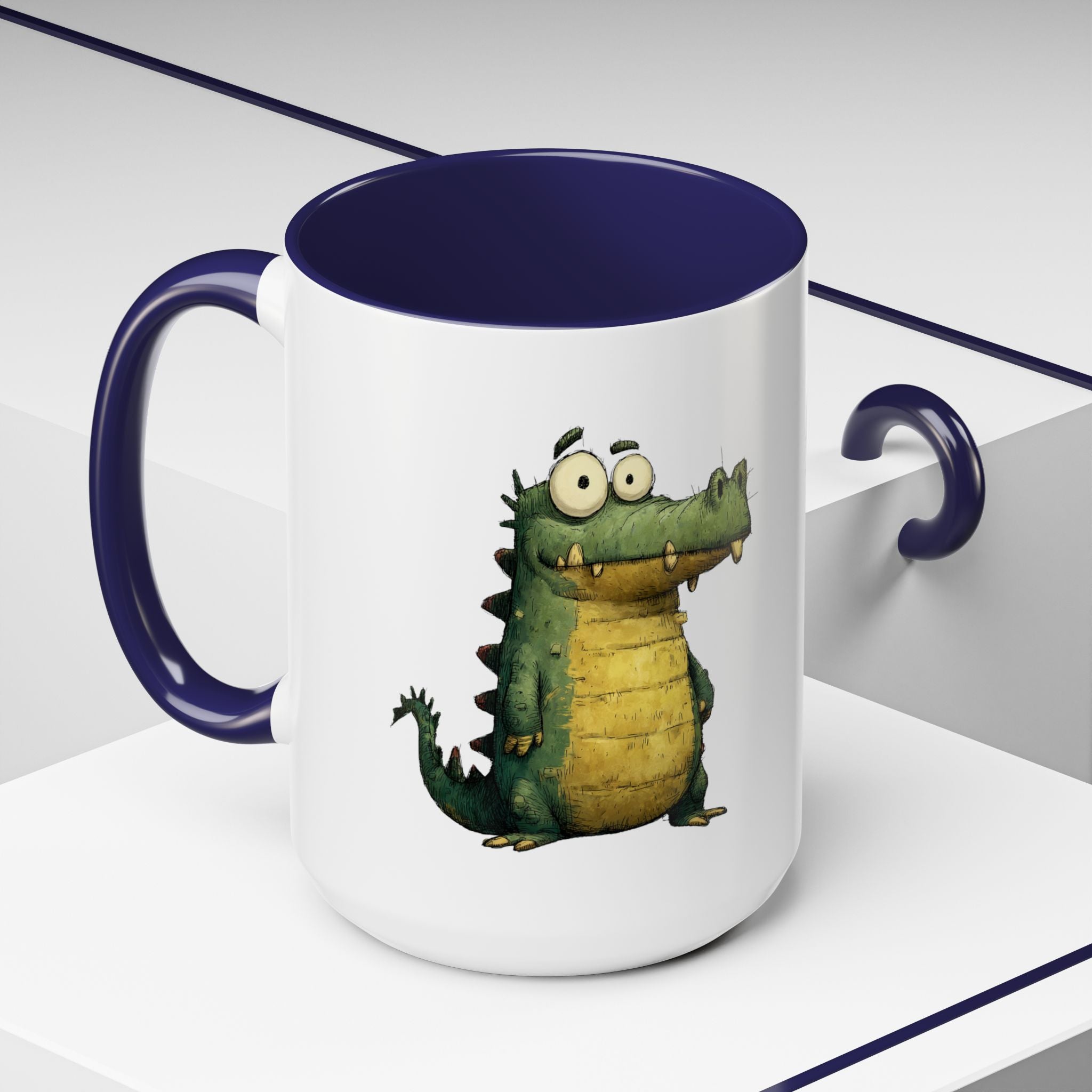 Funny Alligator Accent Coffee Mug | Cute Animal Mug for Nature Lovers, Ideal Gift for Birthdays, Holidays, Home Decor
