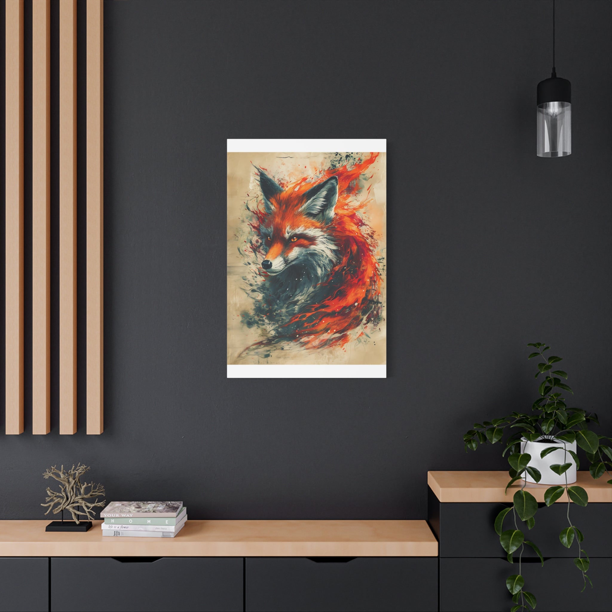Red Fox Poster Print, Fantasy Wildlife Wall Art, Home Decor, Animal Lover Gift, Nature Print, Fantasy Art Decor, Poster Wall Art