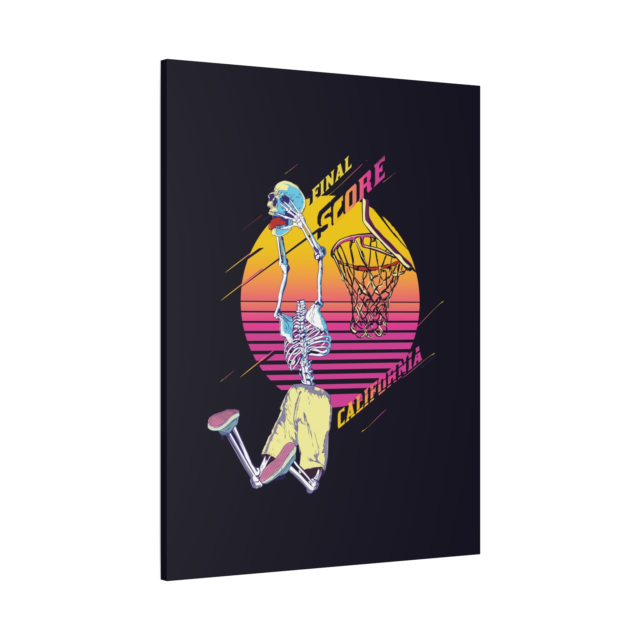 california-basketball-canvas-wall-art-basketball-prints-skull-art-retro-basketball-decor-basketball-home-wall-decor-housewarm