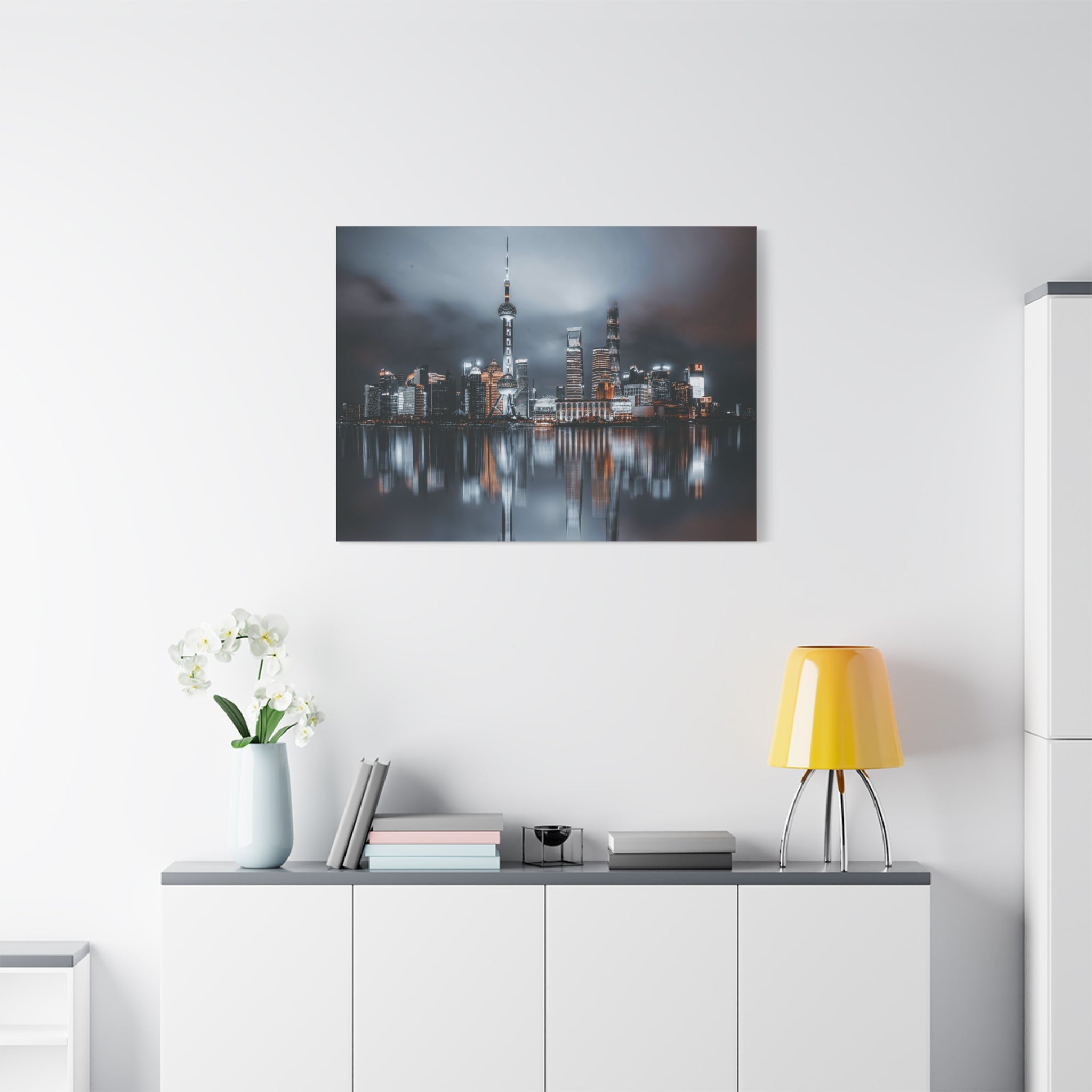 canvas-wall-art-shanghai-cityscape-matte-stretched-1-25-in-home-decor-wall-decor-living-room-art-gift-for-travelers-urban-art