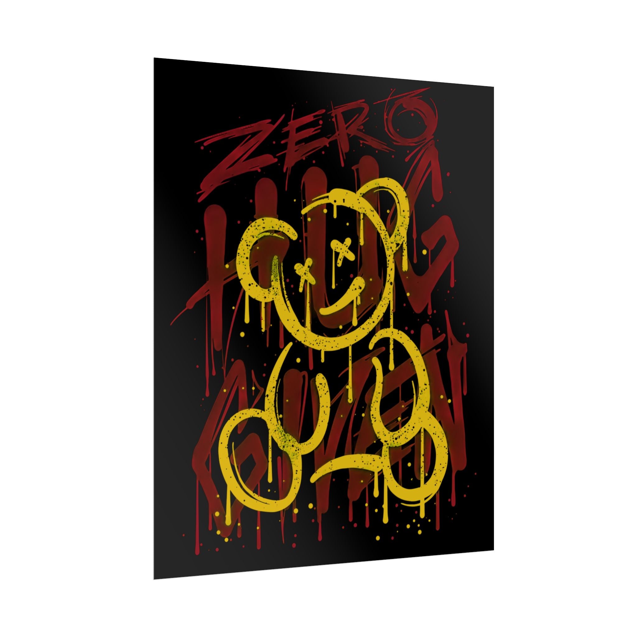 zero-hug-given-poster-print-teddy-bear-print-graffiti-wall-art-fun-wall-art-moody-wall-art-emotional-wall-decor