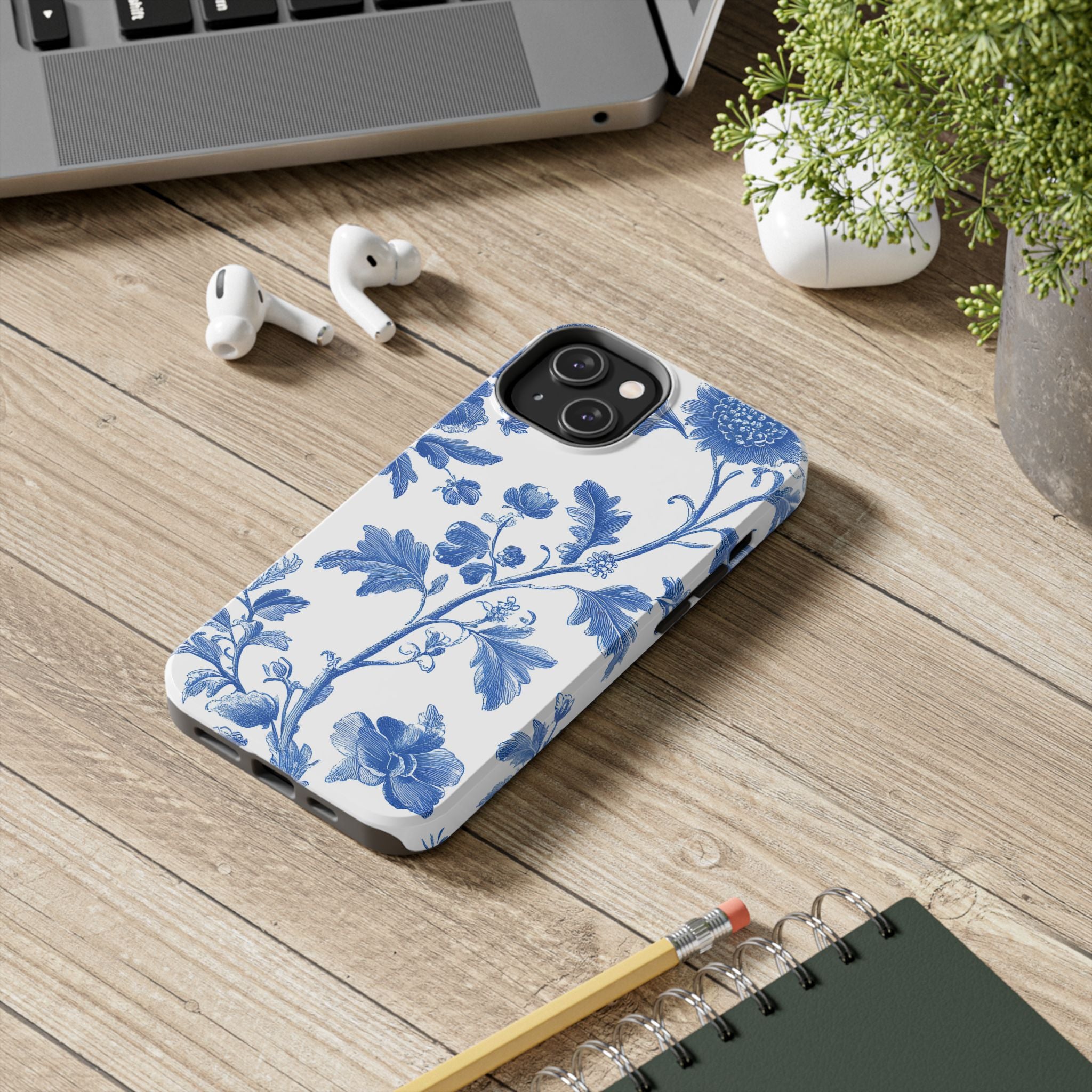 french-toile-floral-tough-iphone-case-blue-iphone-cover-protective-iphone-case-hard-shell-iphone-case-vintage-design-iphone-c