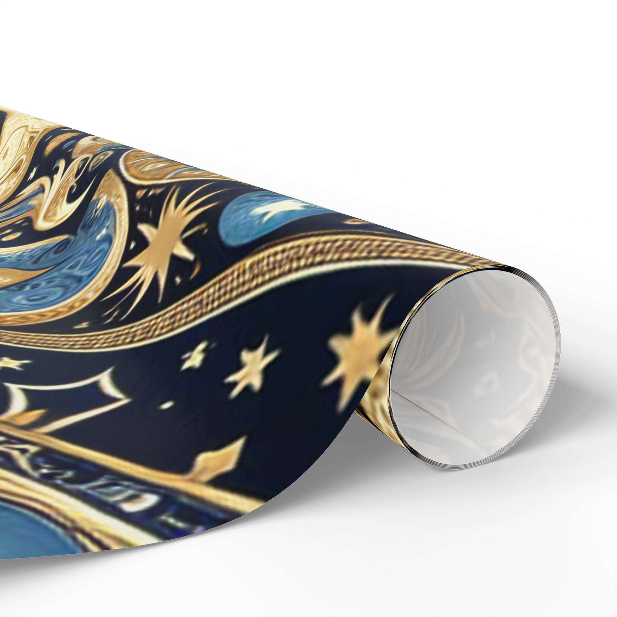 moon-and-stars-wrapping-paper-celestial-gift-wrap-night-sky-presents-space-theme-party-supplies-galaxy-gift-packaging