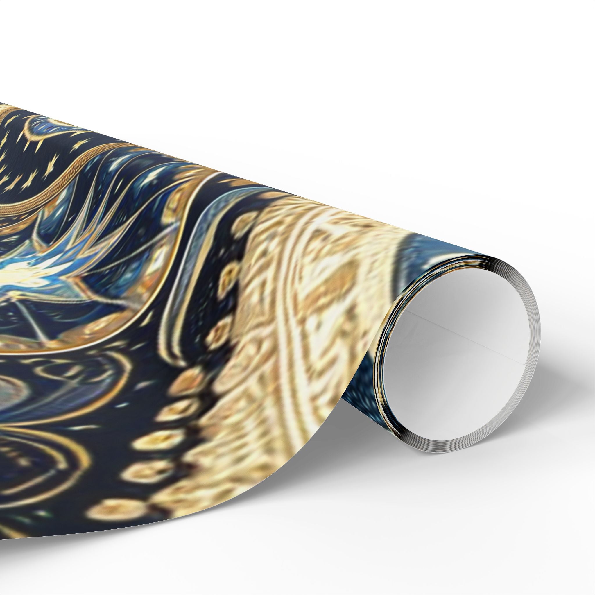 moon-and-stars-wrapping-paper-celestial-gift-wrap-night-sky-presents-space-theme-party-supplies-galaxy-gift-packaging