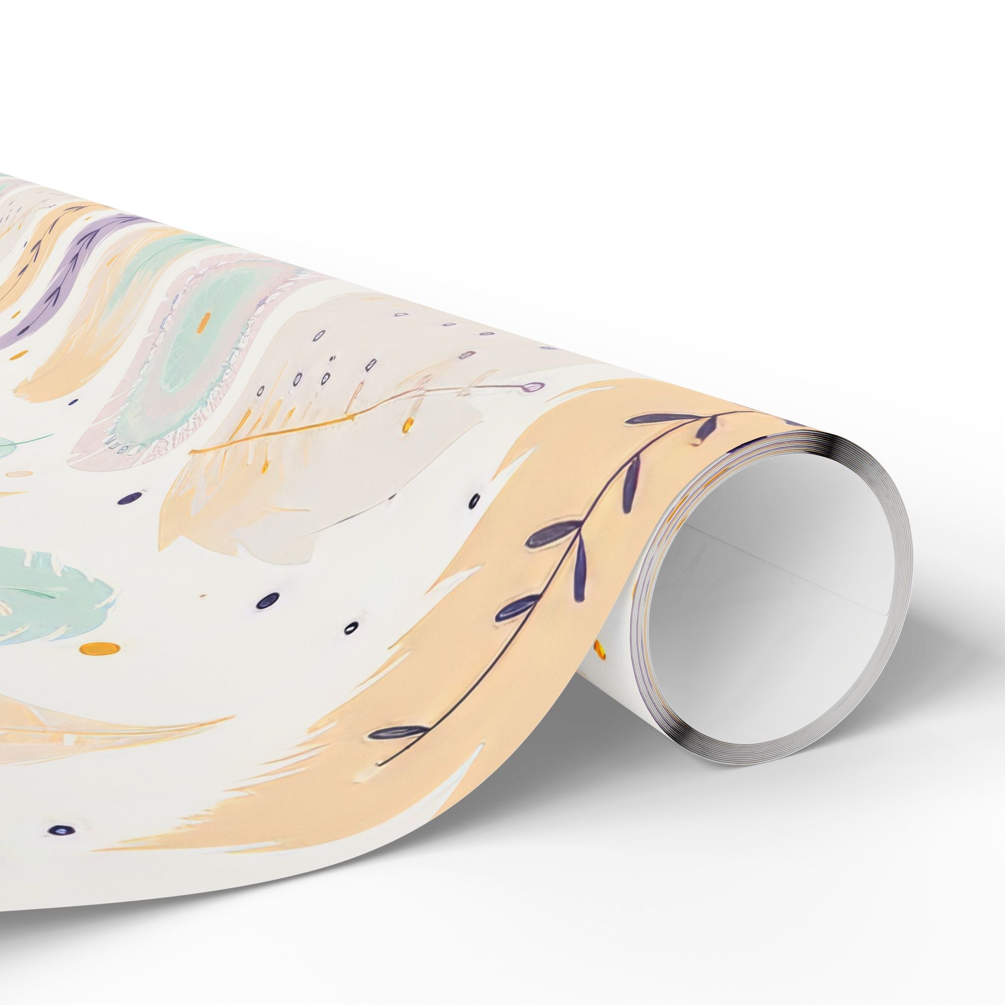 boho-wrapping-papers-pastel-gift-wrap-roll-for-birthday-unique-bohemian-design-holiday-present-wrap-scandinavian-style-packag
