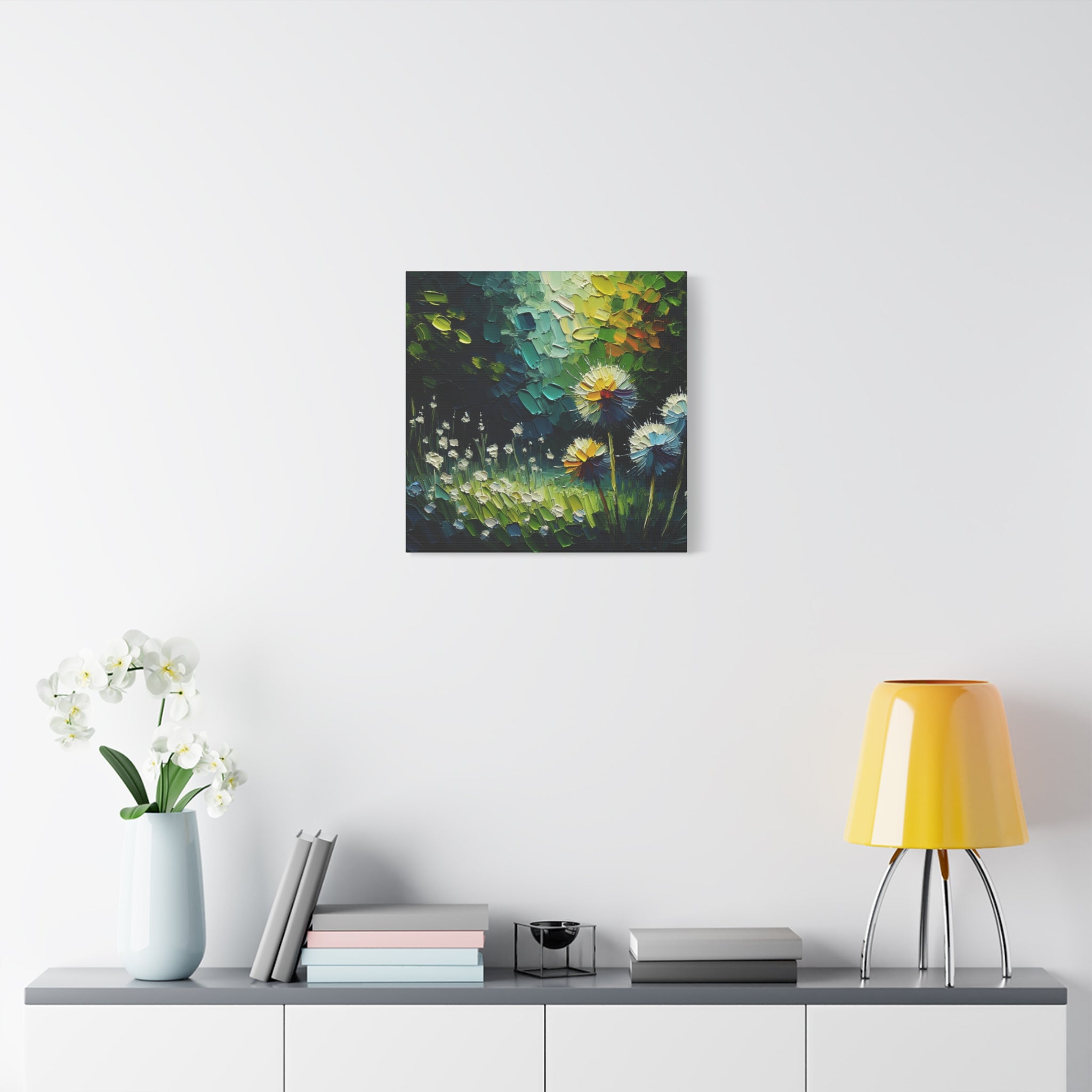 canvas-print-impasto-dandelion-wall-art-matte-canvas-oil-painting-stretched-wall-art-home-decor-floral-print-gift-for-nature-