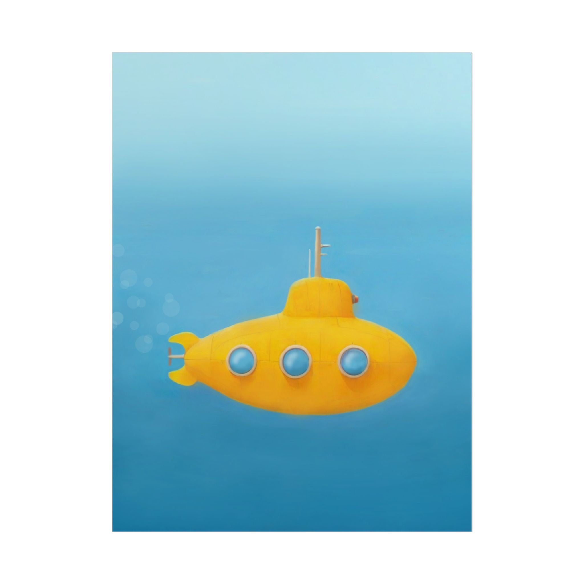 yellow-submarine-nursery-poster-art-fine-art-poster-wall-art-submarine-print-yellow-nursery-decor-gender-neutral-nursery