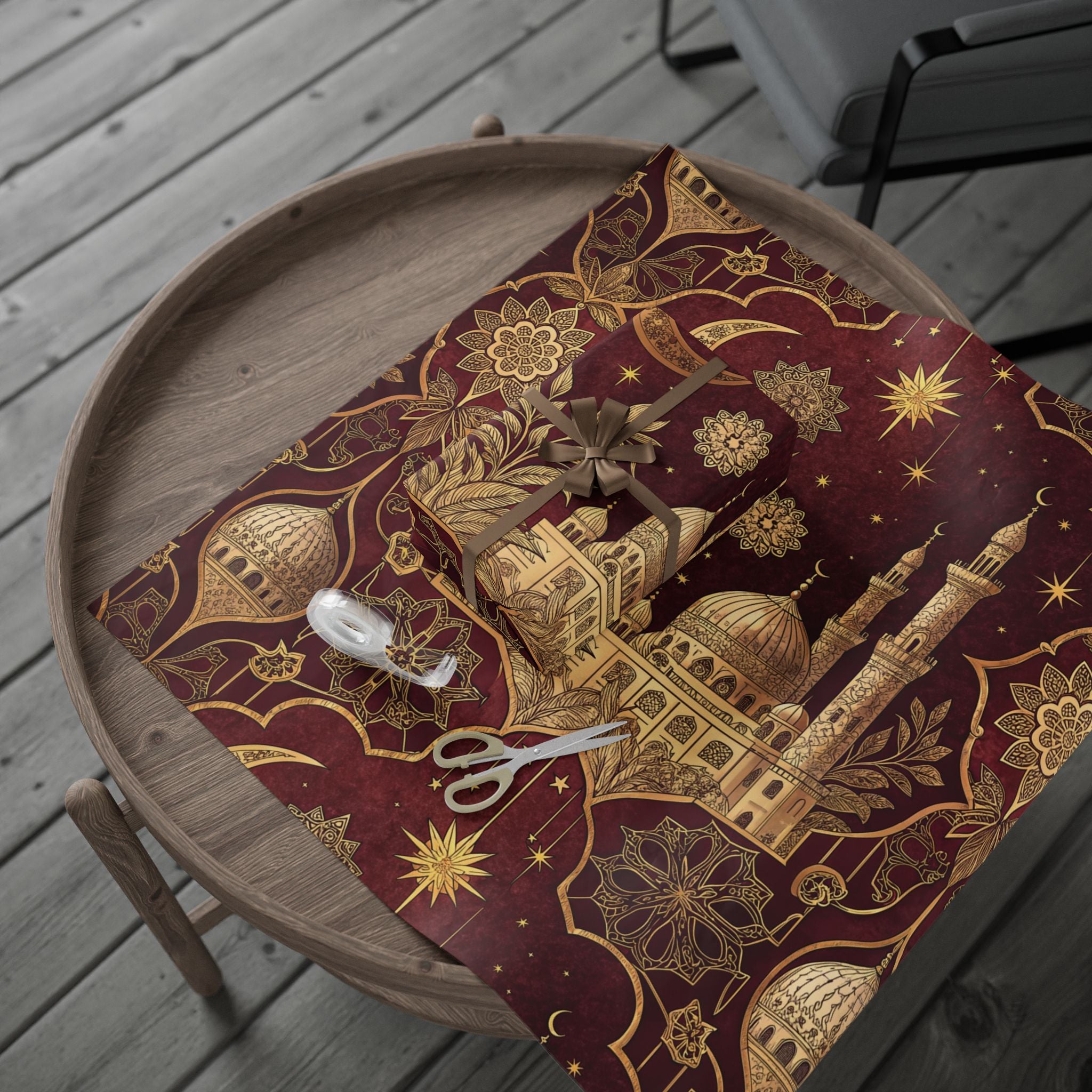 ramadan-night-wrapping-papers-islamic-celestial-gift-wrap-mosque-silhouette-eid-holiday-supplies-festive-present-packaging-re