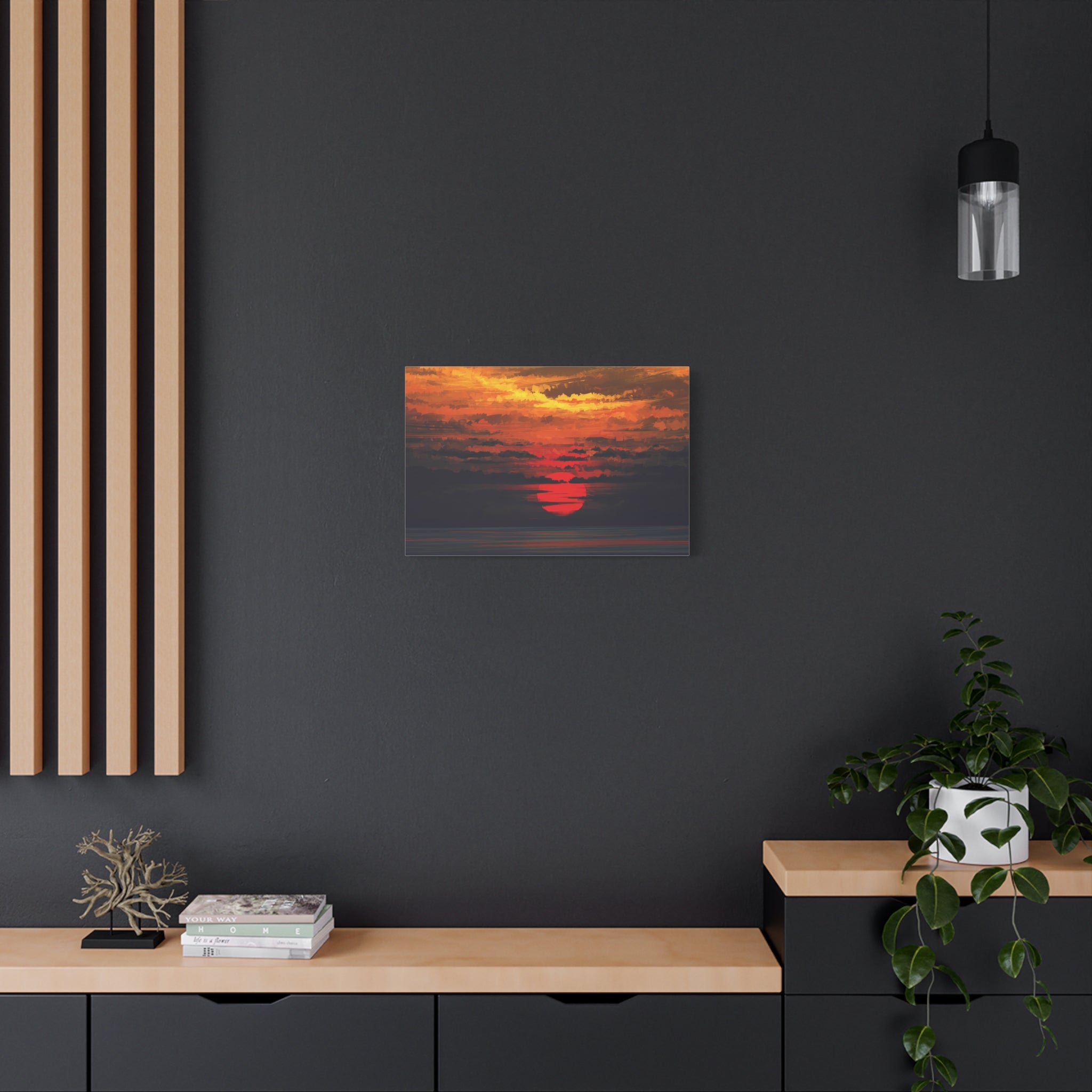canvas-wall-art-red-sunset-landscape-cozy-home-decor-canvas-print-living-room-decor-farm-house-wall-decor-house-warming-gift