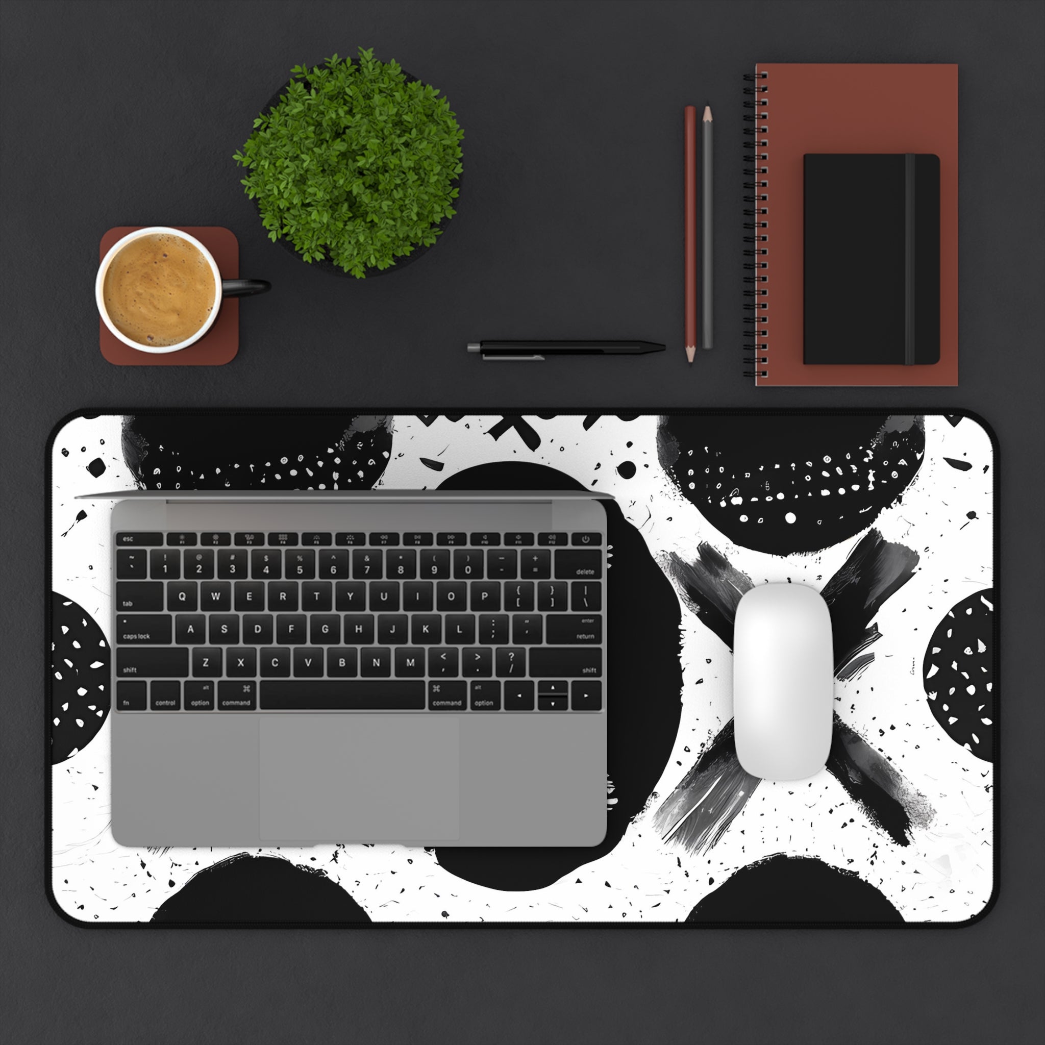 3x-monochrome-mouse-pad-black-and-white-face-desk-mat-sleek-black-and-white-desk-pad-modern-minimalist-mouse-pad
