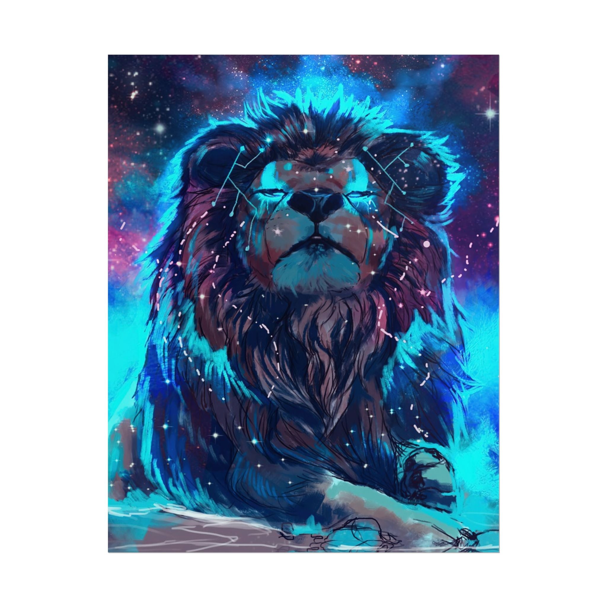 poster-print-lion-wall-art-fantasy-leon-living-room-decor-lion-wall-decor-lion-poster-jungle-animal-art-print-wildlife-safari