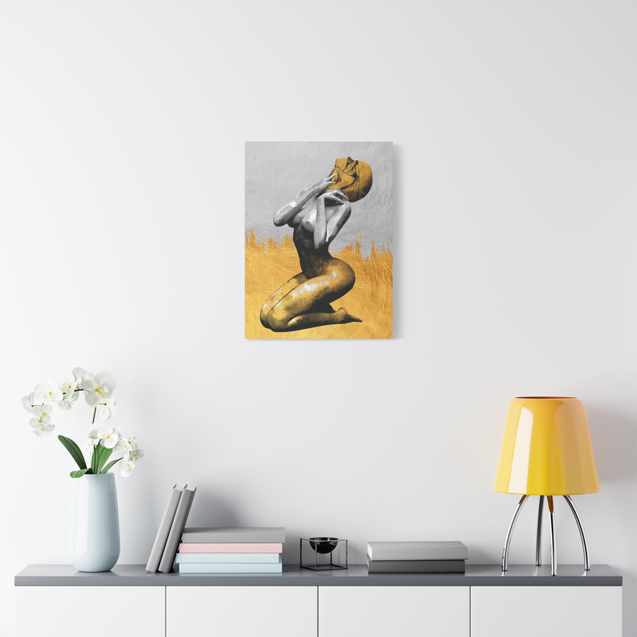 canvas-print-modern-art-nude-art-golden-decor-stretched-matte-canvas-wall-art-for-living-room-alternative-art-print-artwork