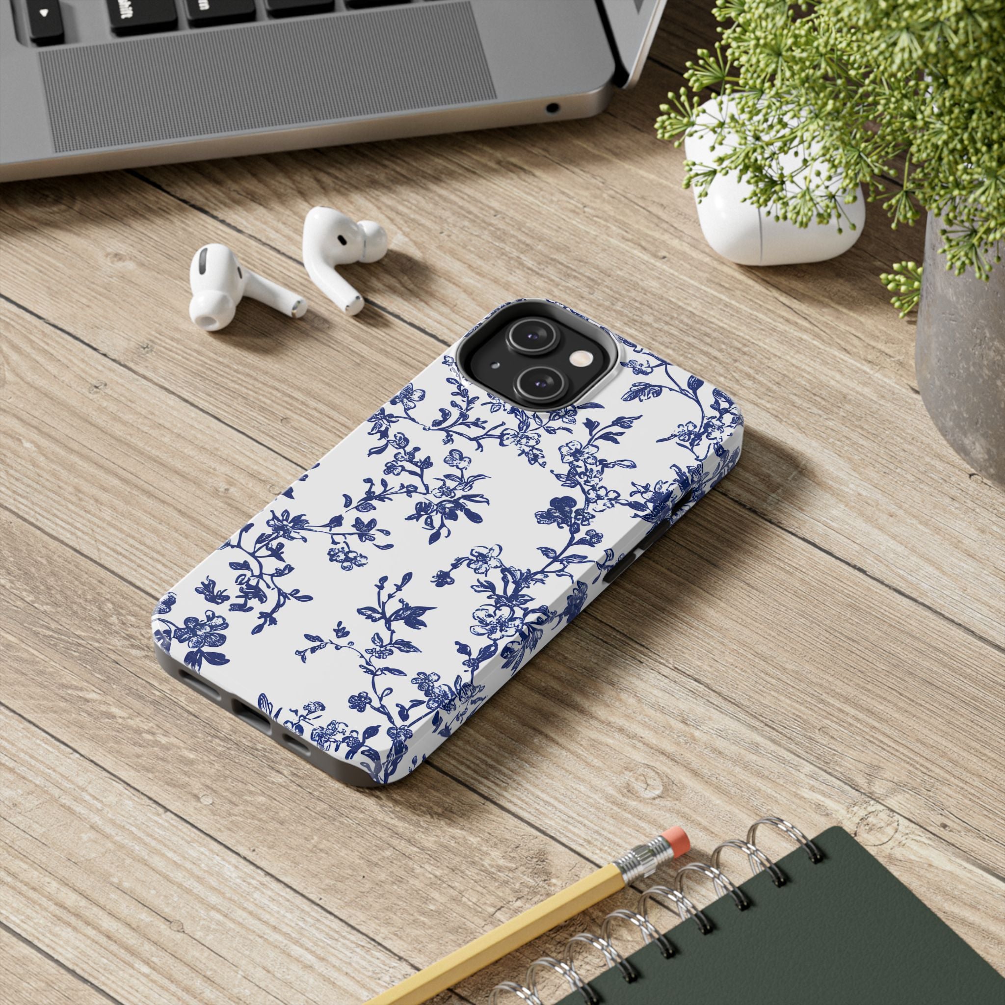 french-toile-floral-tough-iphone-case-blue-iphone-cover-protective-iphone-case-hard-shell-iphone-case-vintage-design-iphone-c