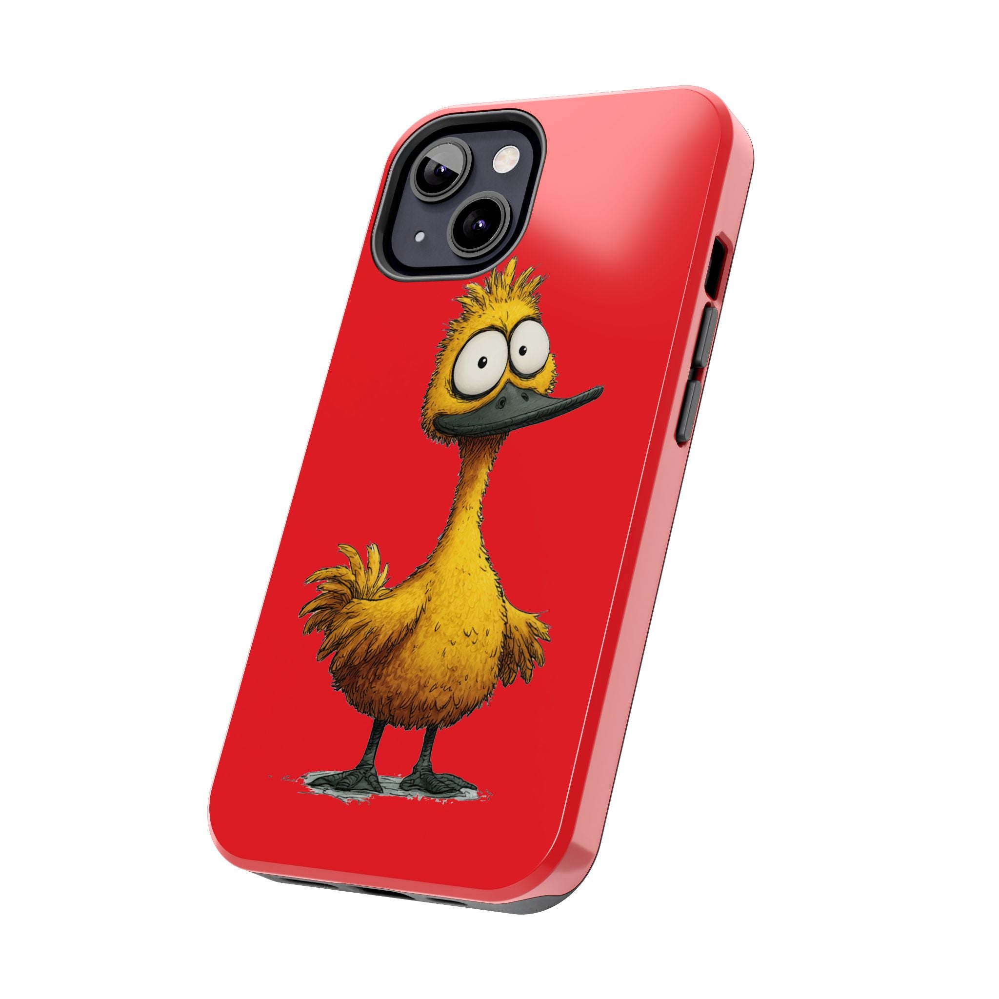 Quirky Funny Duck iPhone Tough Case - Kawaii Animal Phone Cover - Protective Phone Cover - Yellow iPhone Case