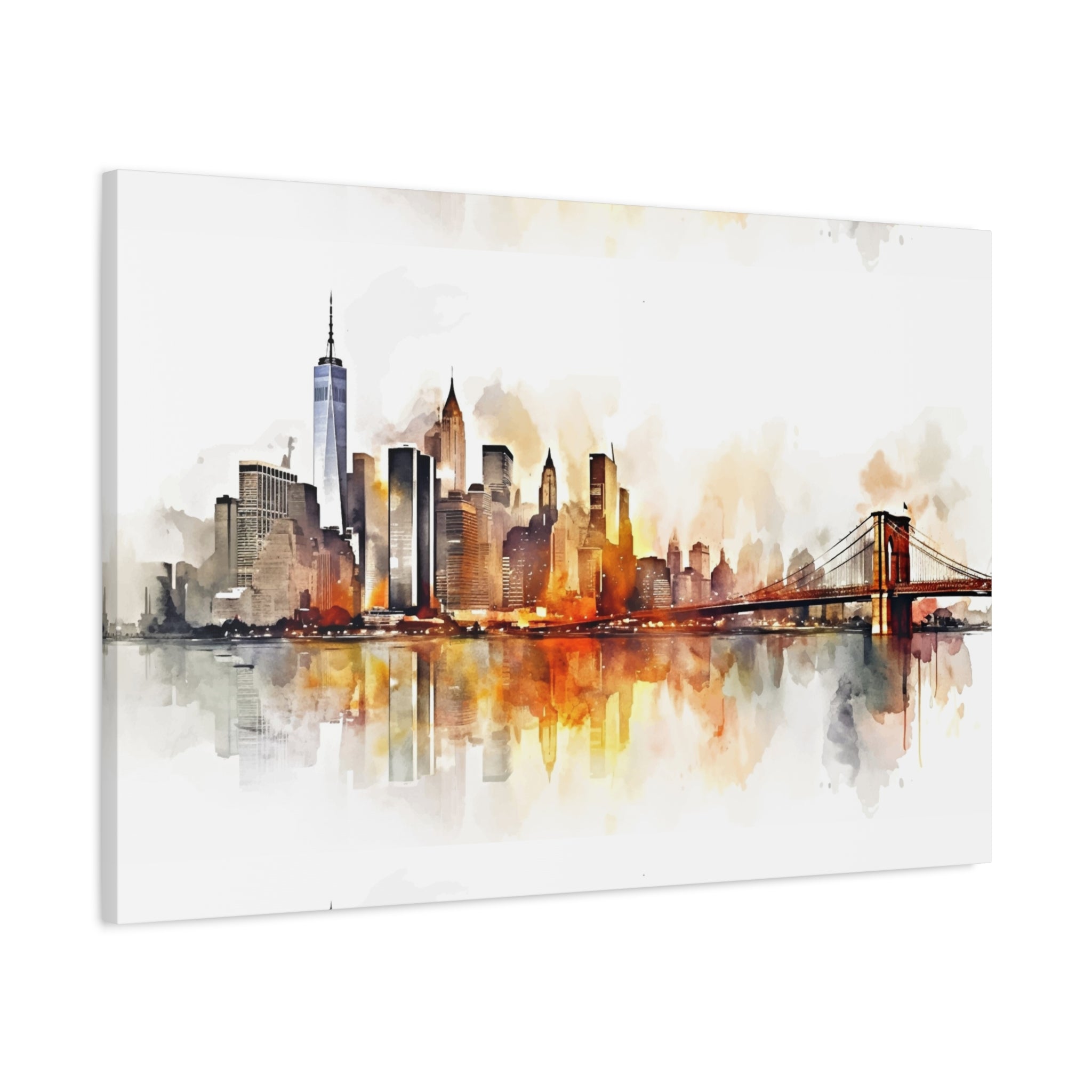 canvas-wall-art-print-watercolor-new-york-city-cityscape-home-decor-matte-stretched-alternative-nyc-wall-decor-urban-landscap