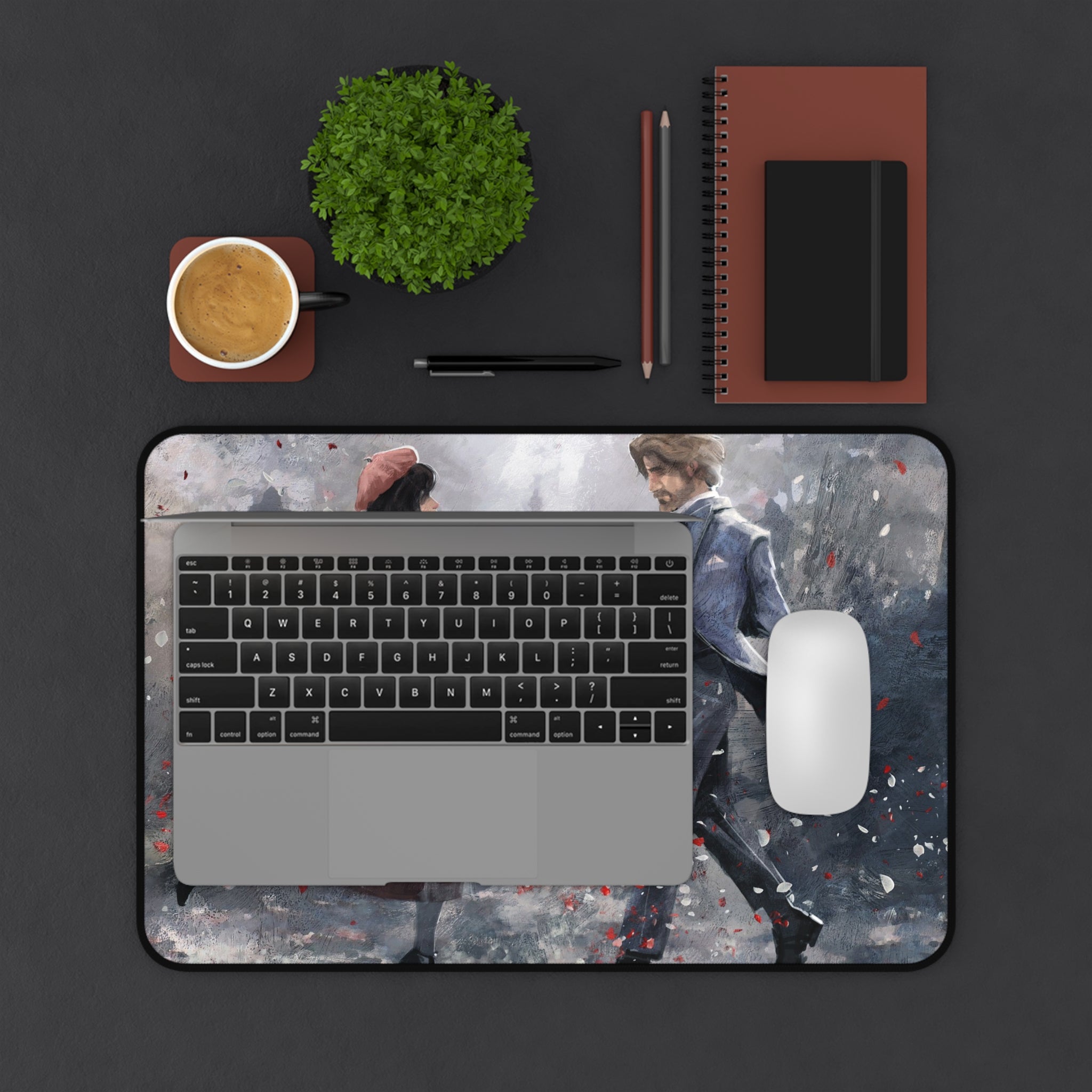 Clair Obscur Expedition 33 Gaming Mouse Pad - XL Desk Mat & Extended Desk Pad - Gustave And Sophie Art - Fantasy RPG Gamer Setup